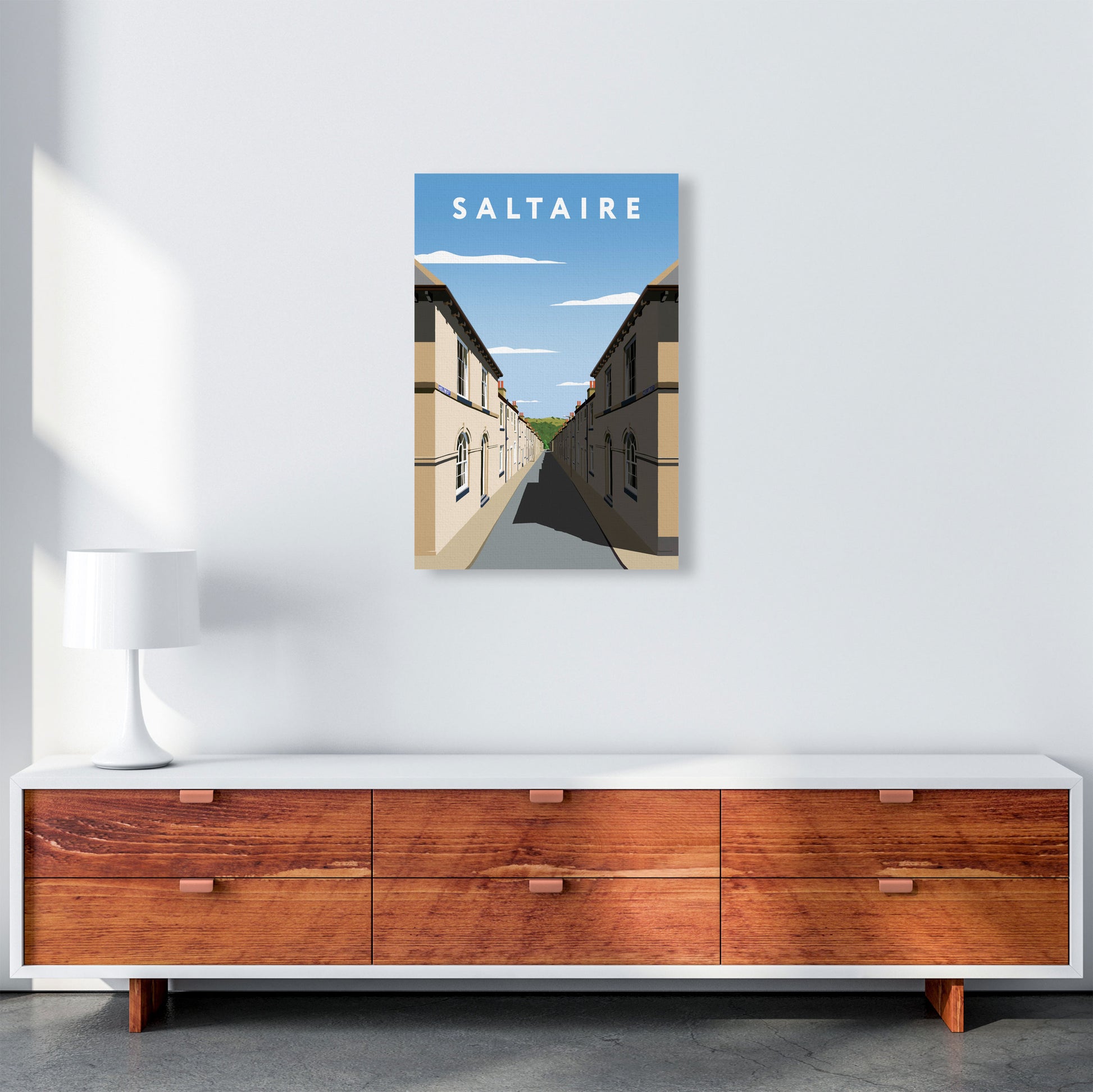 Saltaire Portrait by Richard O'Neill A2 Canvas