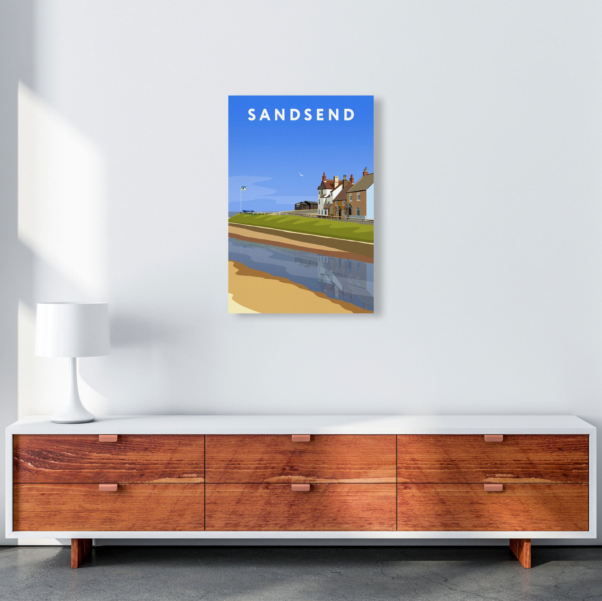Sandsend3 Portrait by Richard O'Neill A2 Canvas