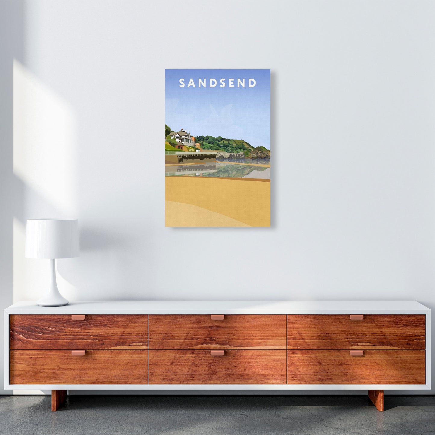 Sandsend4 Portrait by Richard O'Neill A2 Canvas