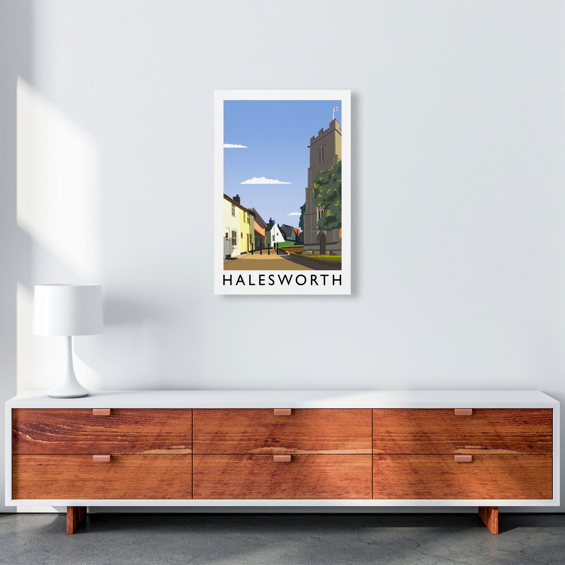 Halesworth Portrait by Richard O'Neill A2 Canvas