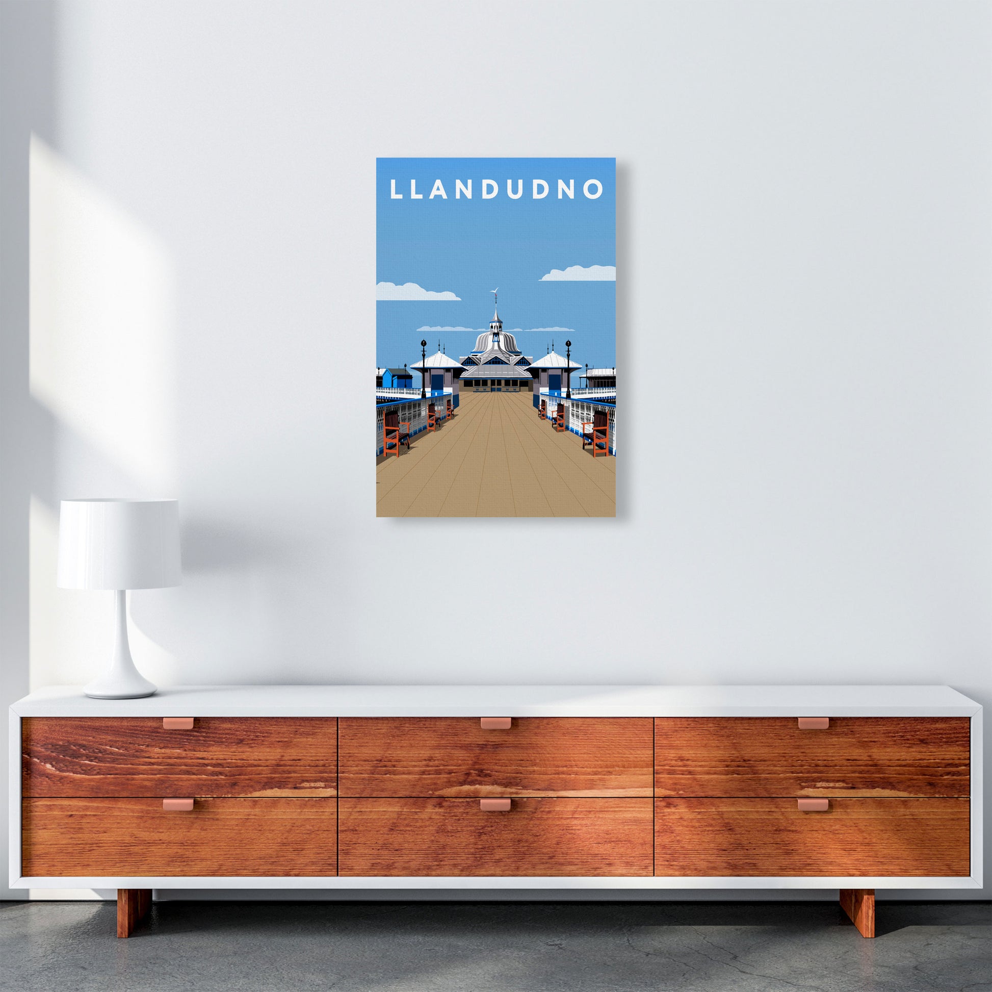 Llandudno Portrait by Richard O'Neill A2 Canvas
