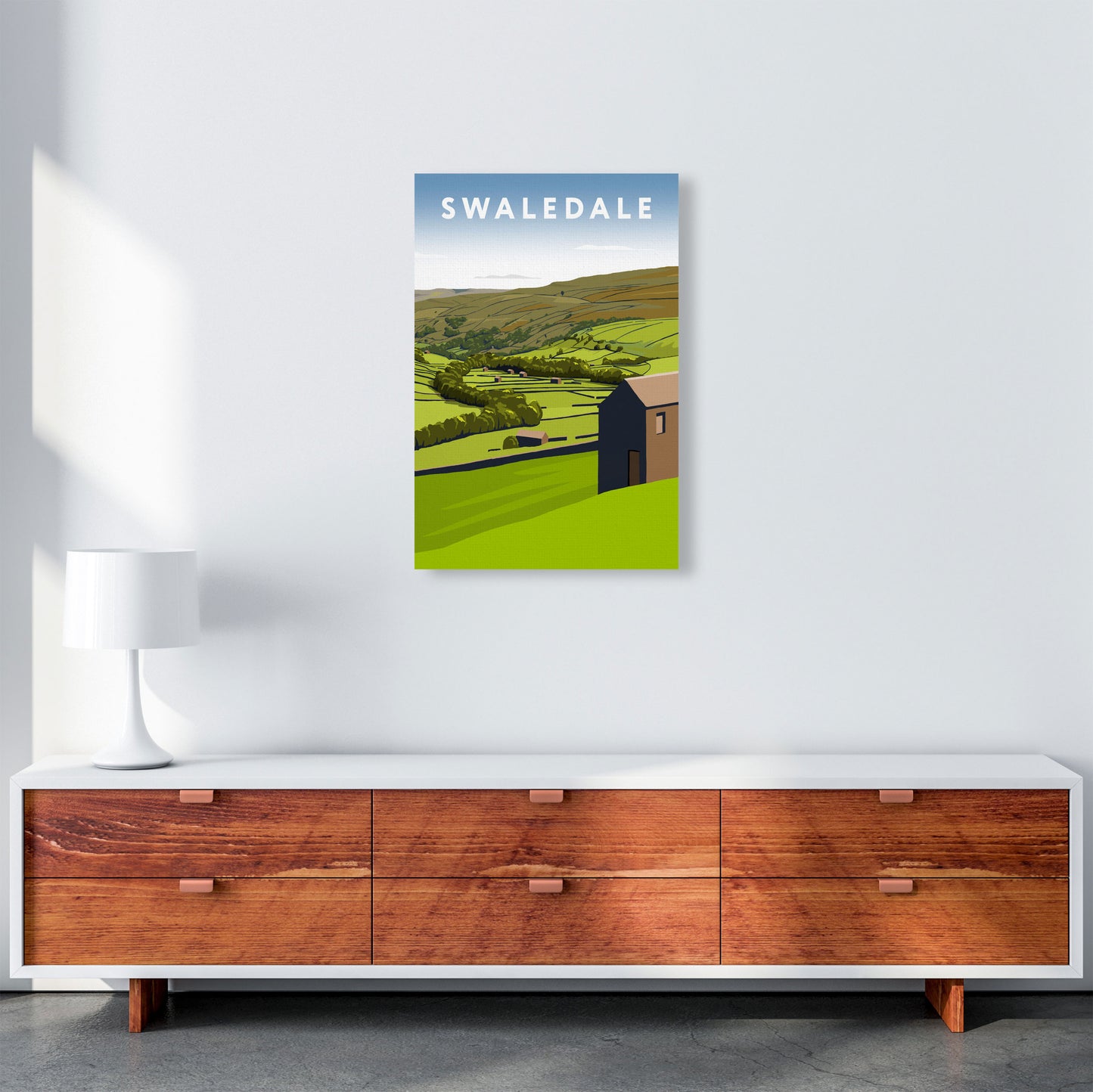 Swaledale2 Portrait by Richard O'Neill A2 Canvas