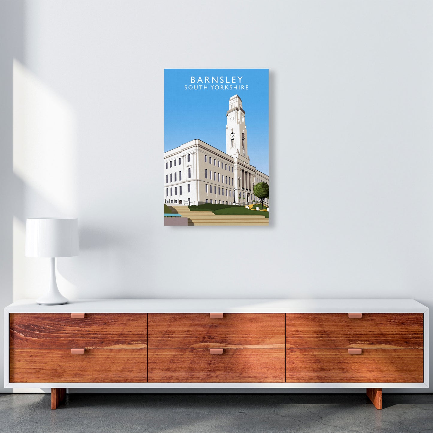 Barnsley South Yorkshire Art Print by Richard O'Neill A2 Canvas