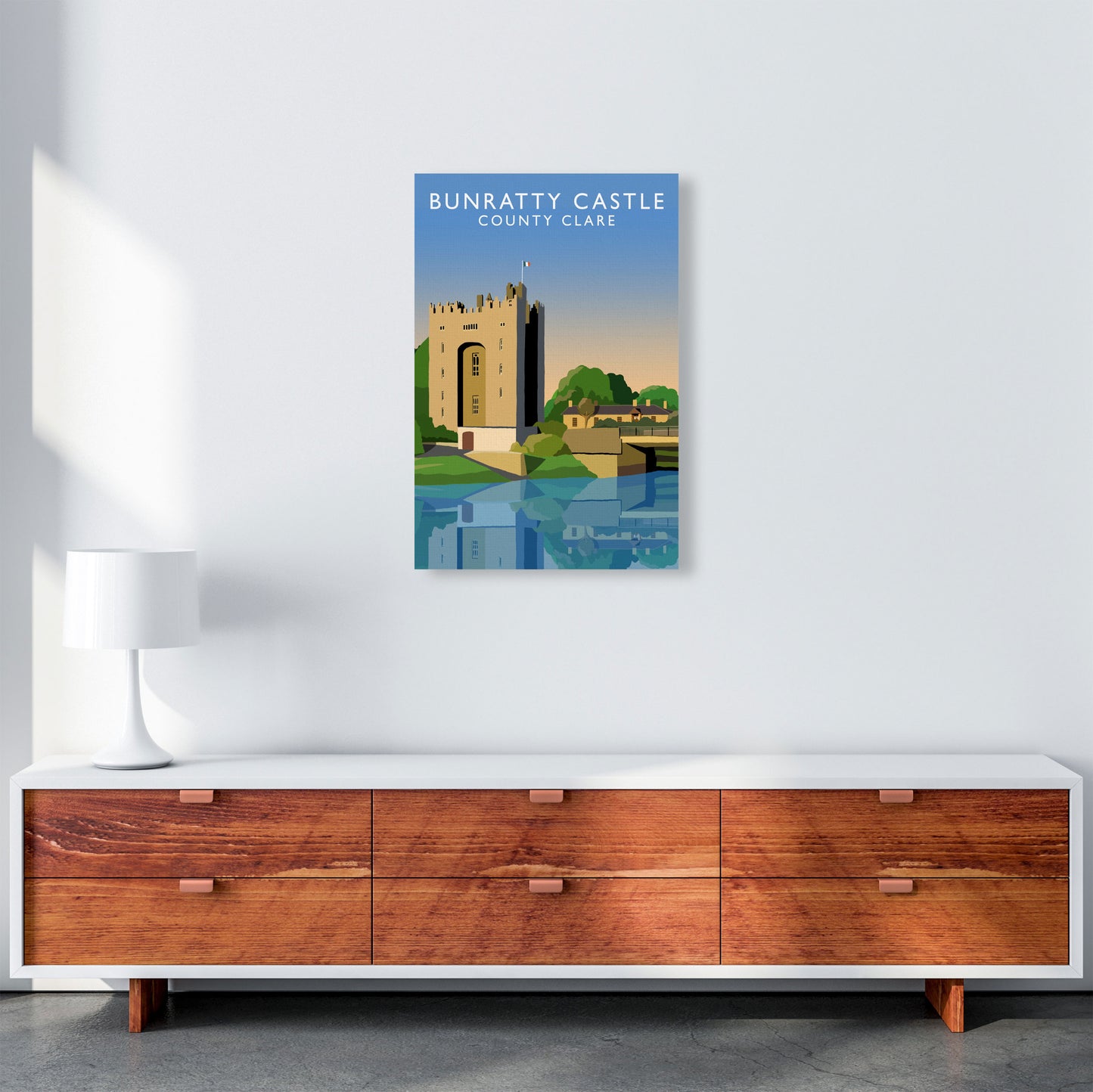 Bunratty Castle Portrait by Richard O'Neill A2 Canvas