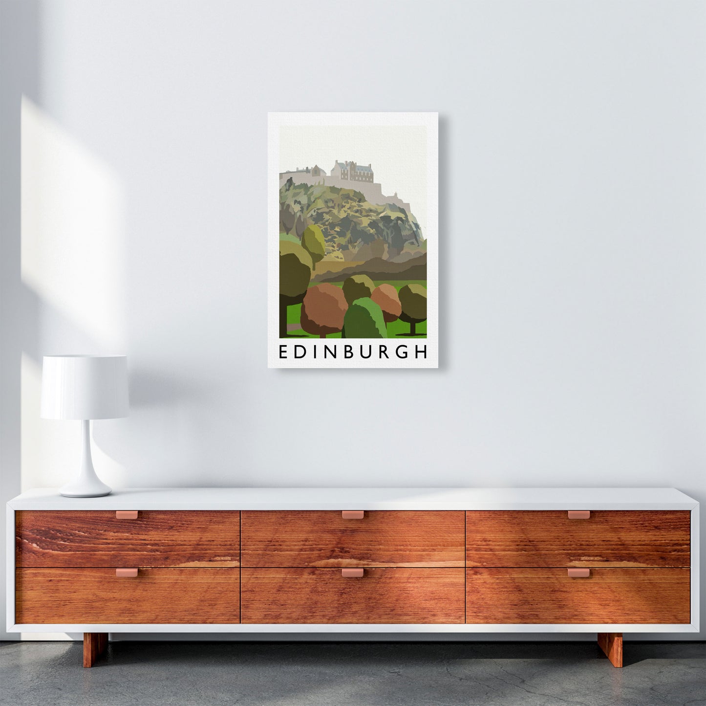 Edinburgh Portrait by Richard O'Neill A2 Canvas
