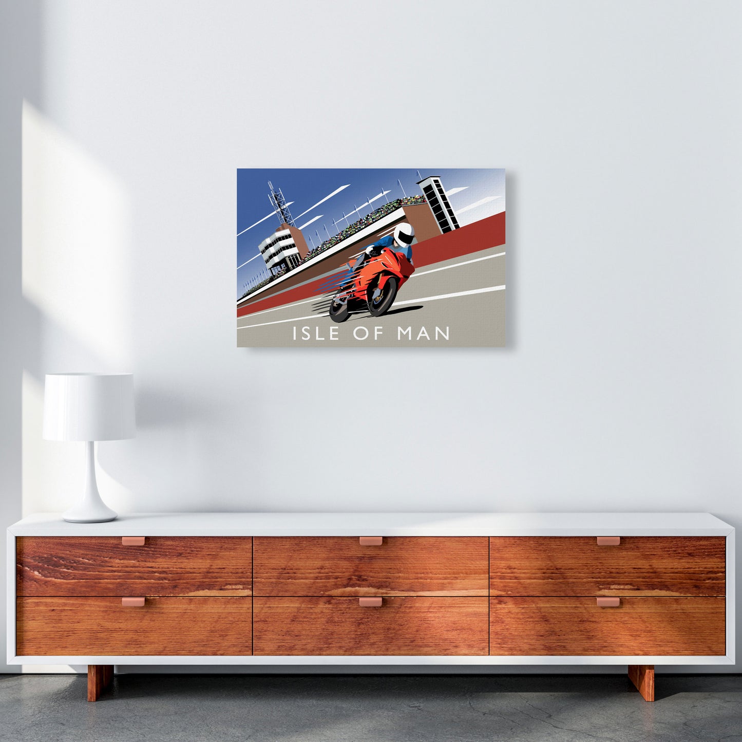 Isle of Man Art Print by Richard O'Neill A2 Canvas