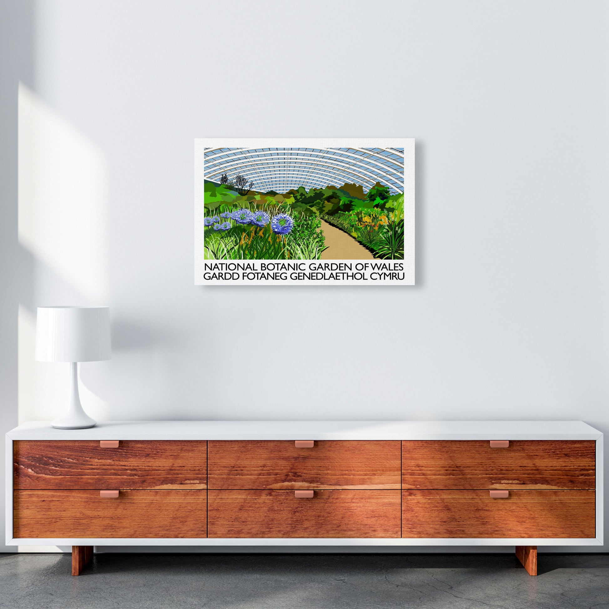 National Botanic Garden of Wales Travel Art Print by Richard O'Neill A2 Canvas