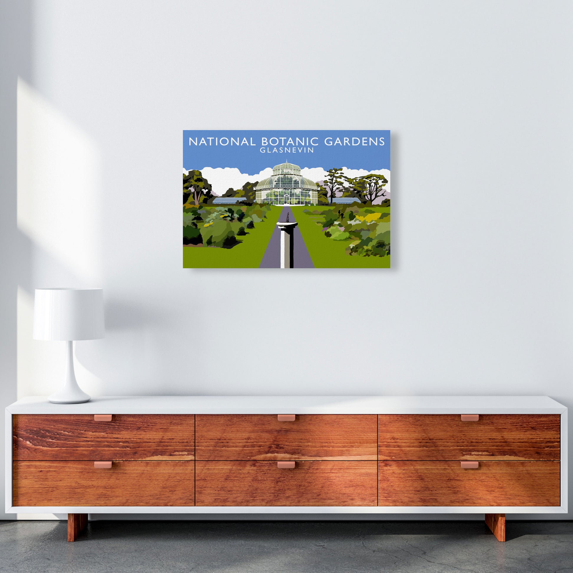 National Botanic Gardens Glasnevin Travel Art Print by Richard O'Neill A2 Canvas