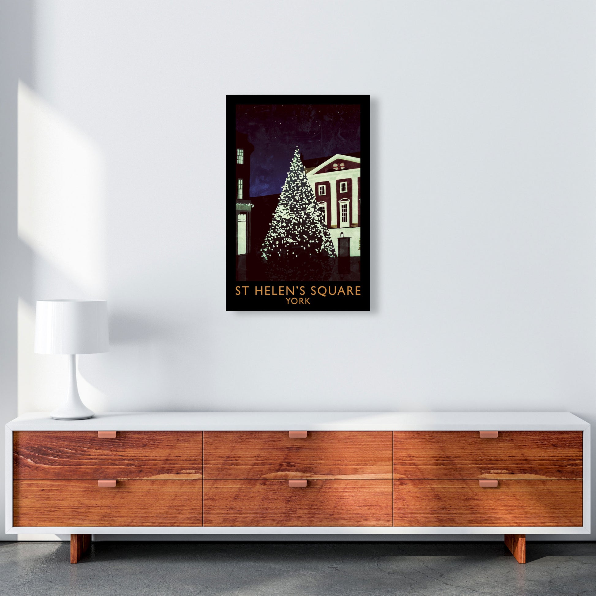 St Helen's Square York Travel Art Print by Richard O'Neill A2 Canvas