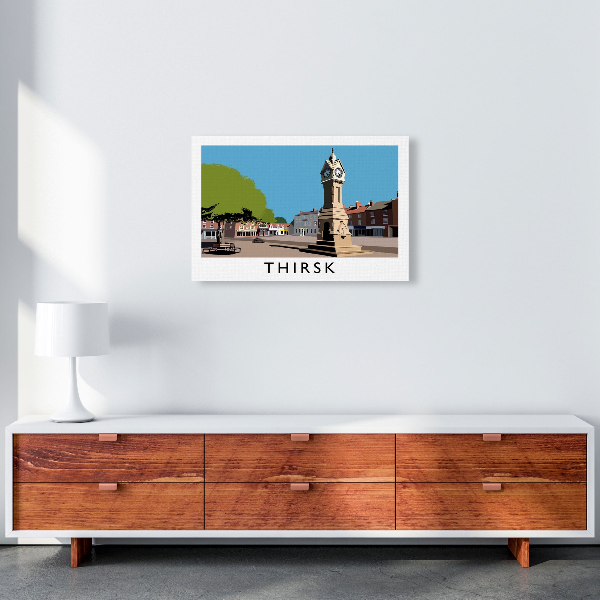 Thirsk Framed Digital Art Print by Richard O'Neill, Framed Wall Art A2 Canvas