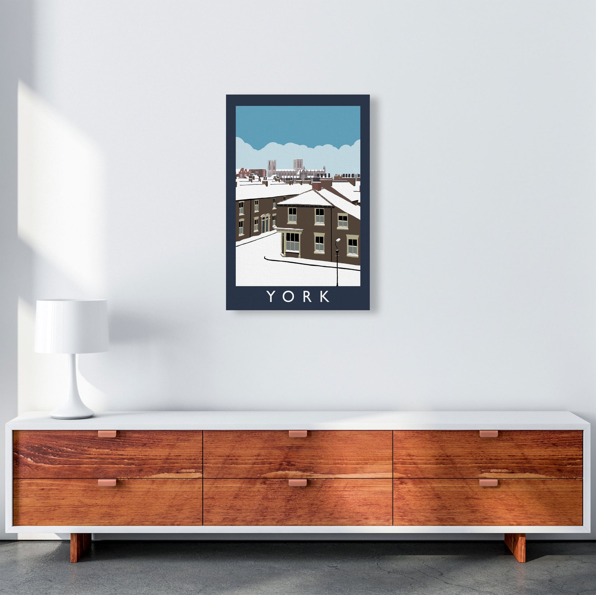 York Digital Art Print by Richard O'Neill, Framed Wall Art A2 Canvas