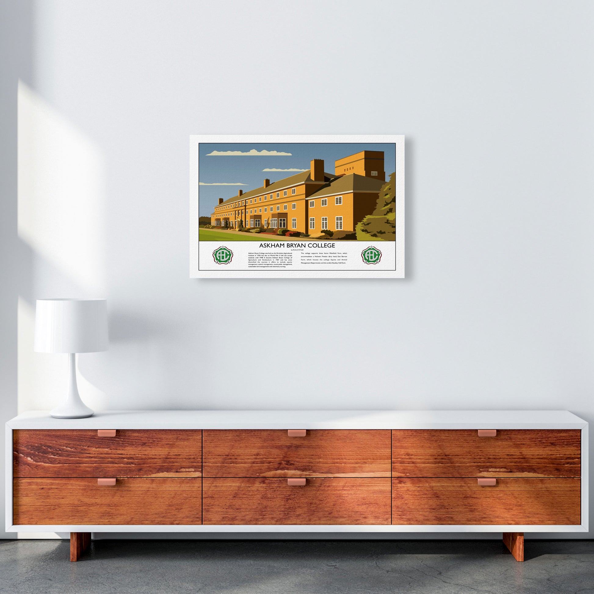 Askham Bryan College V2 by Richard O'Neill A2 Canvas