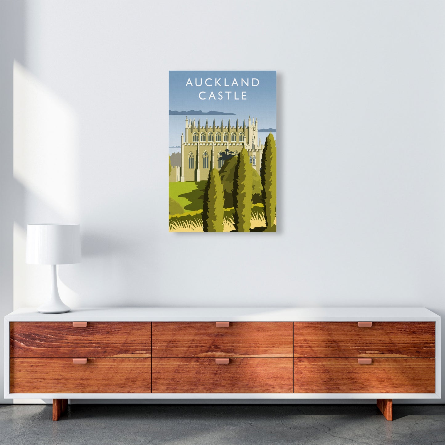 Auckland Castle portrait by Richard O'Neill A2 Canvas