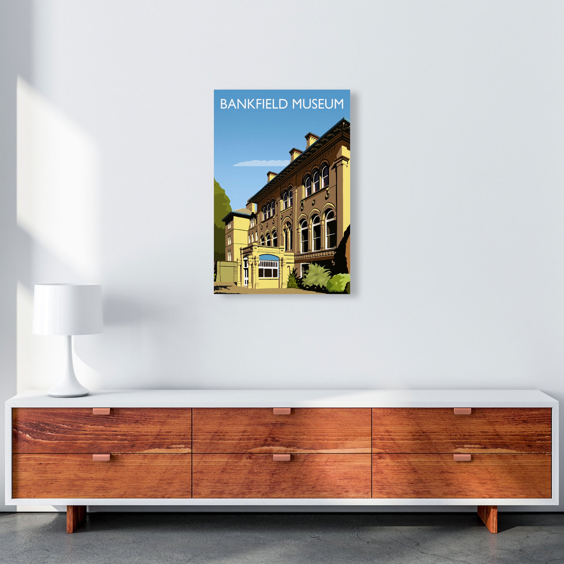 Bankfield Museum portrait by Richard O'Neill A2 Canvas