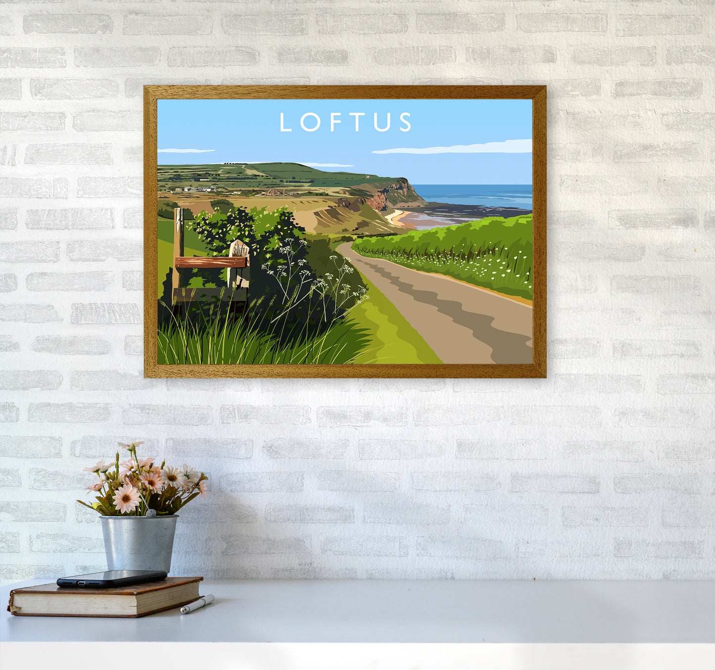 Loftus Travel Art Print by Richard O'Neill A2 Print Only