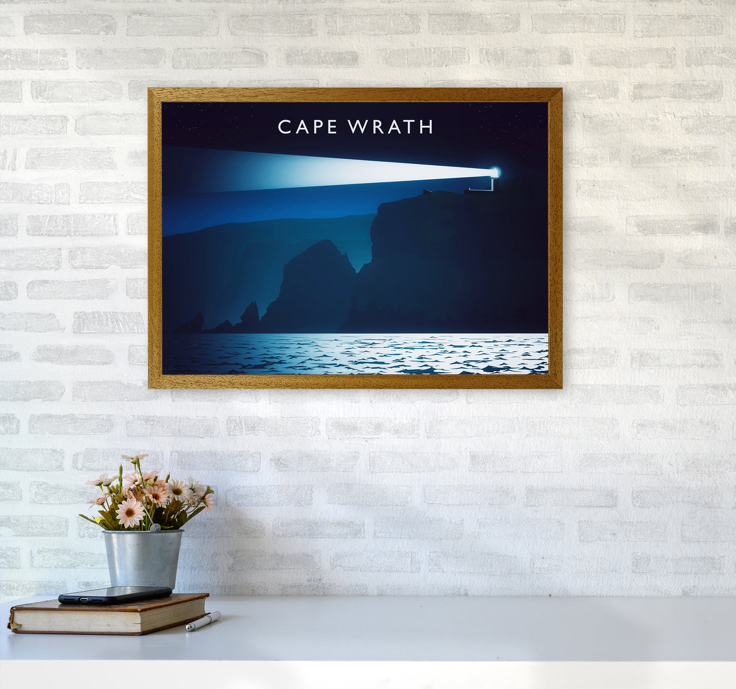 Cape Wrath Travel Art Print by Richard O'Neill A2 Print Only