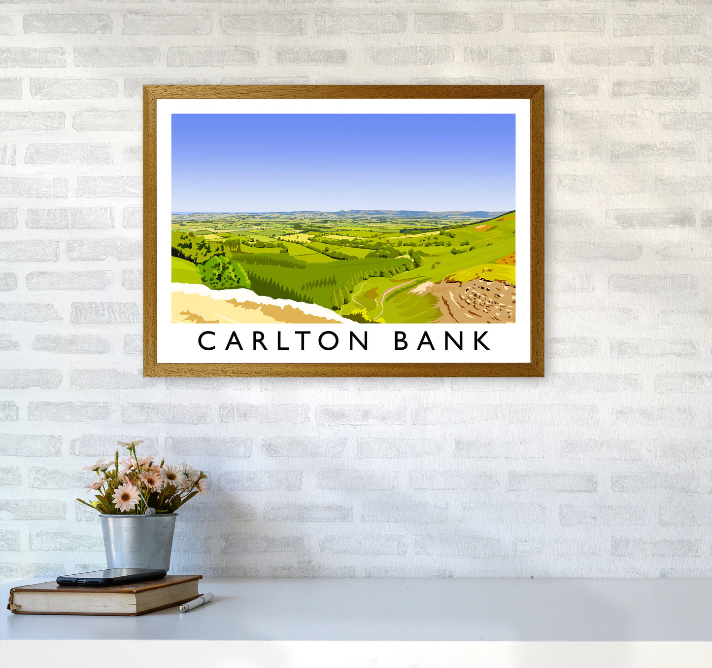 Carlton Bank Travel Art Print by Richard O'Neill A2 Print Only