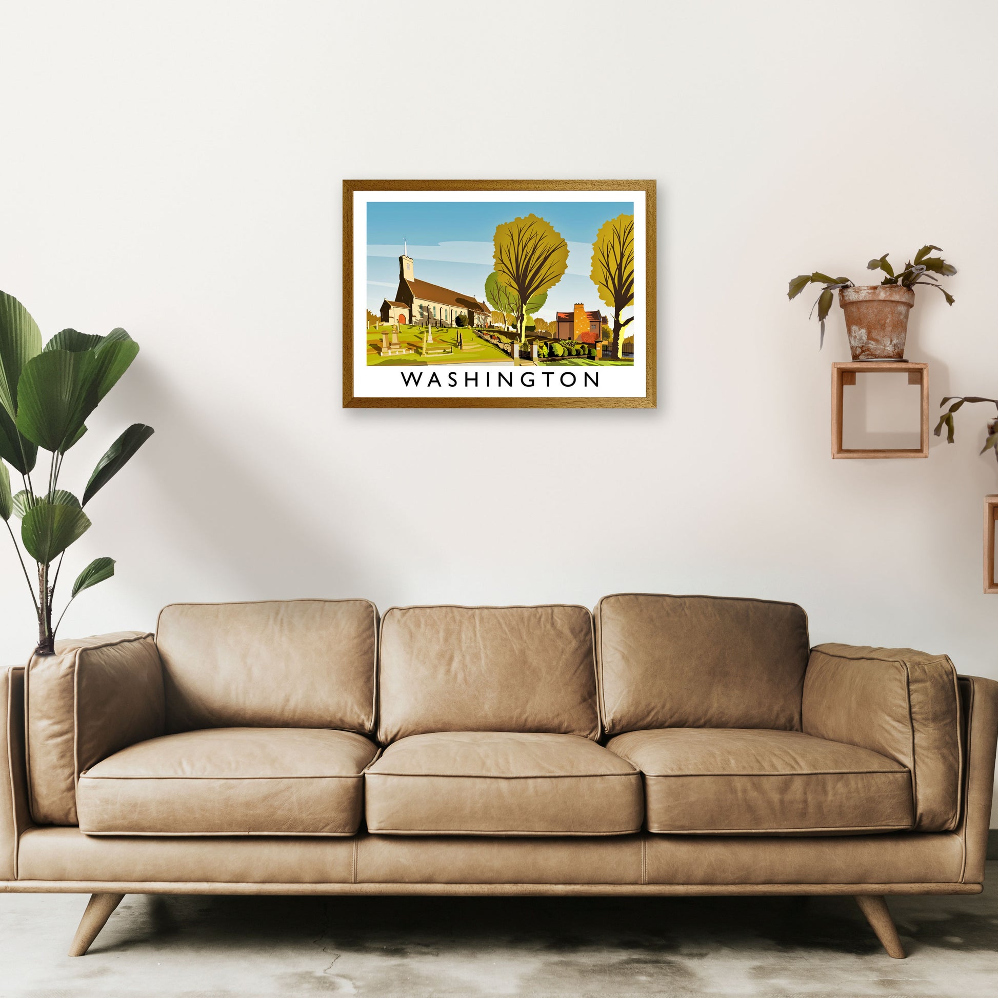 Washington Travel Art Print by Richard O'Neill A2 Print Only