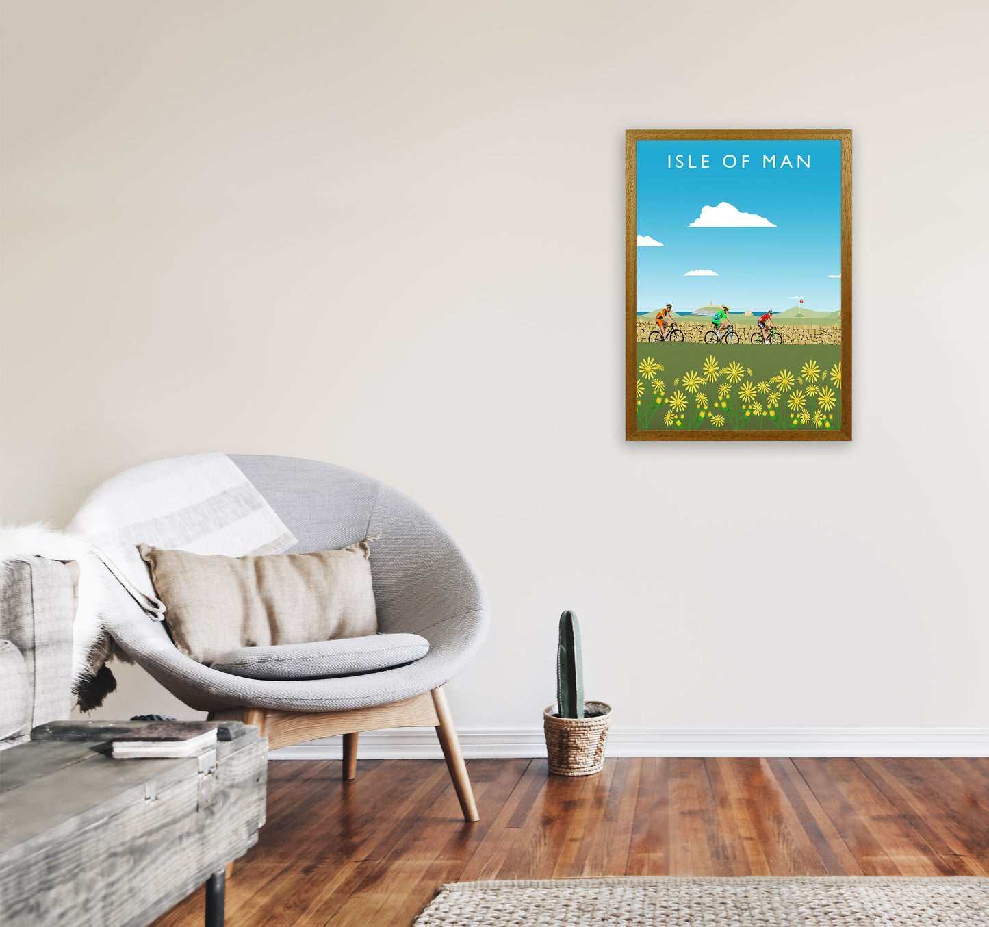 Isle of Man Art Print by Richard O'Neill A2 Print Only