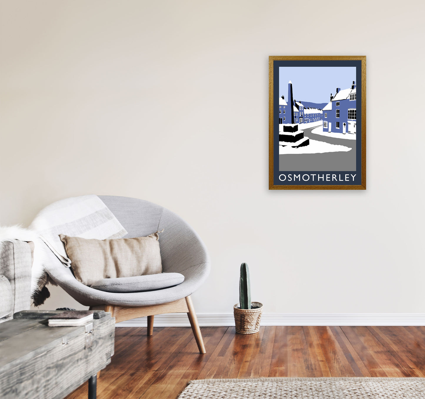 Osmotherley Travel Art Print by Richard O'Neill, Framed Wall Art A2 Print Only