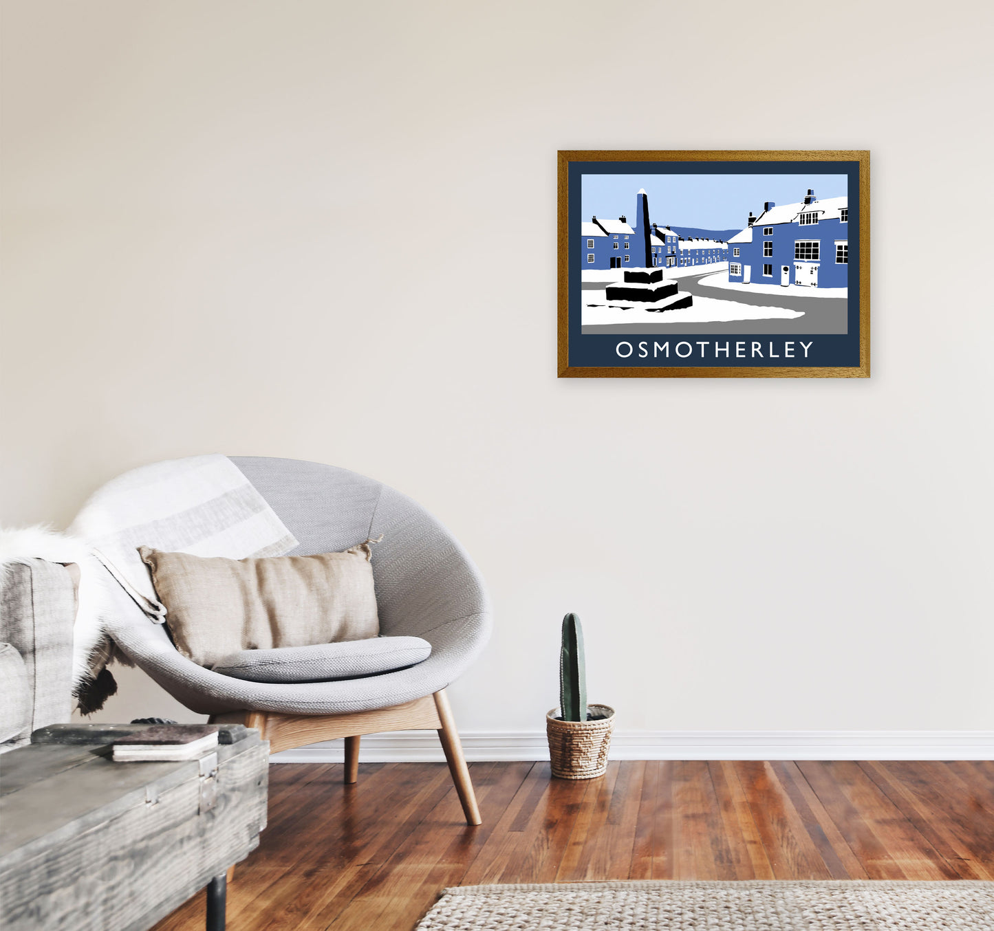 Osmotherley Travel Art Print by Richard O'Neill, Framed Wall Art A2 Print Only