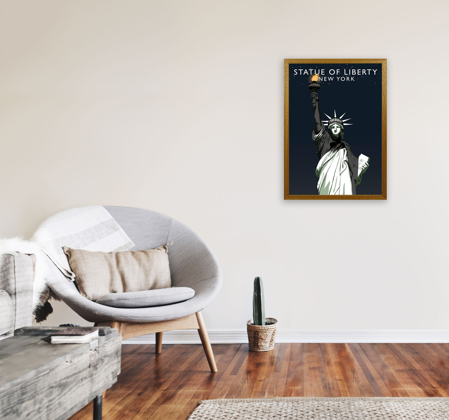 Statue of Liberty New York Art Print by Richard O'Neill A2 Print Only