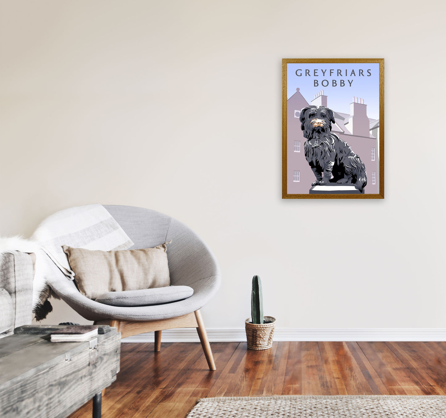Greyfriars Bobby Portrait by Richard O'Neill A2 Print Only