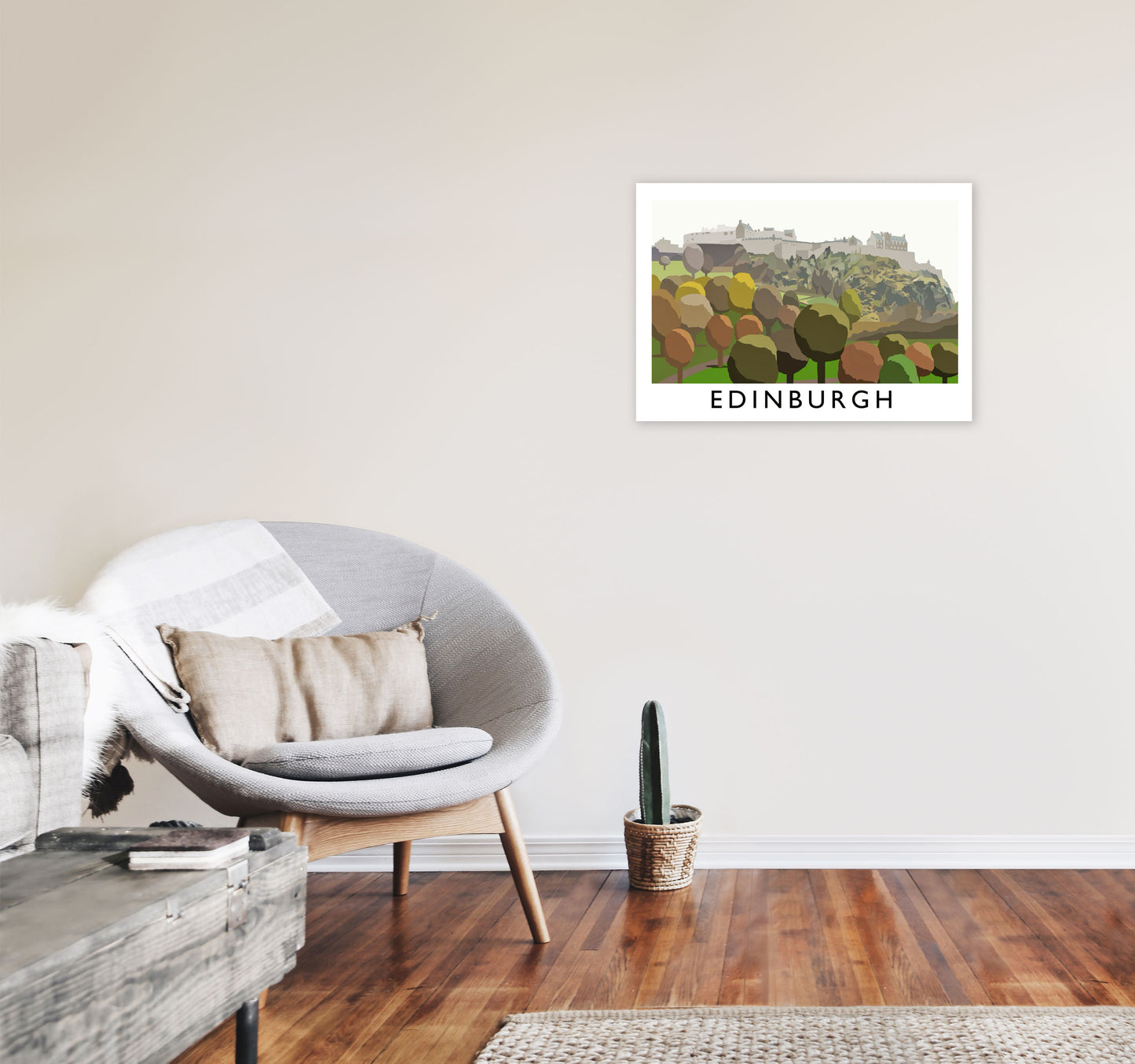 Edinburgh by Richard O'Neill A2 Black Frame