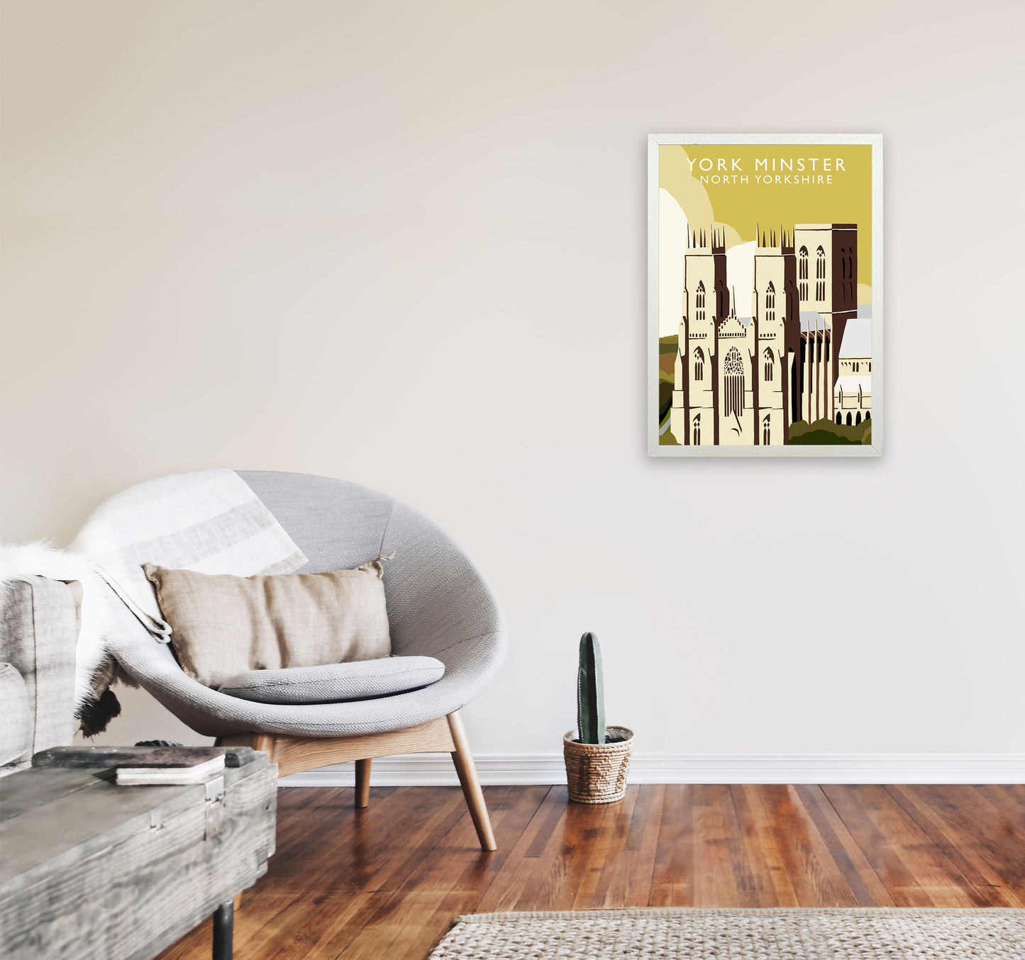 York Minster Art Print by Richard O'Neill A2 Oak Frame