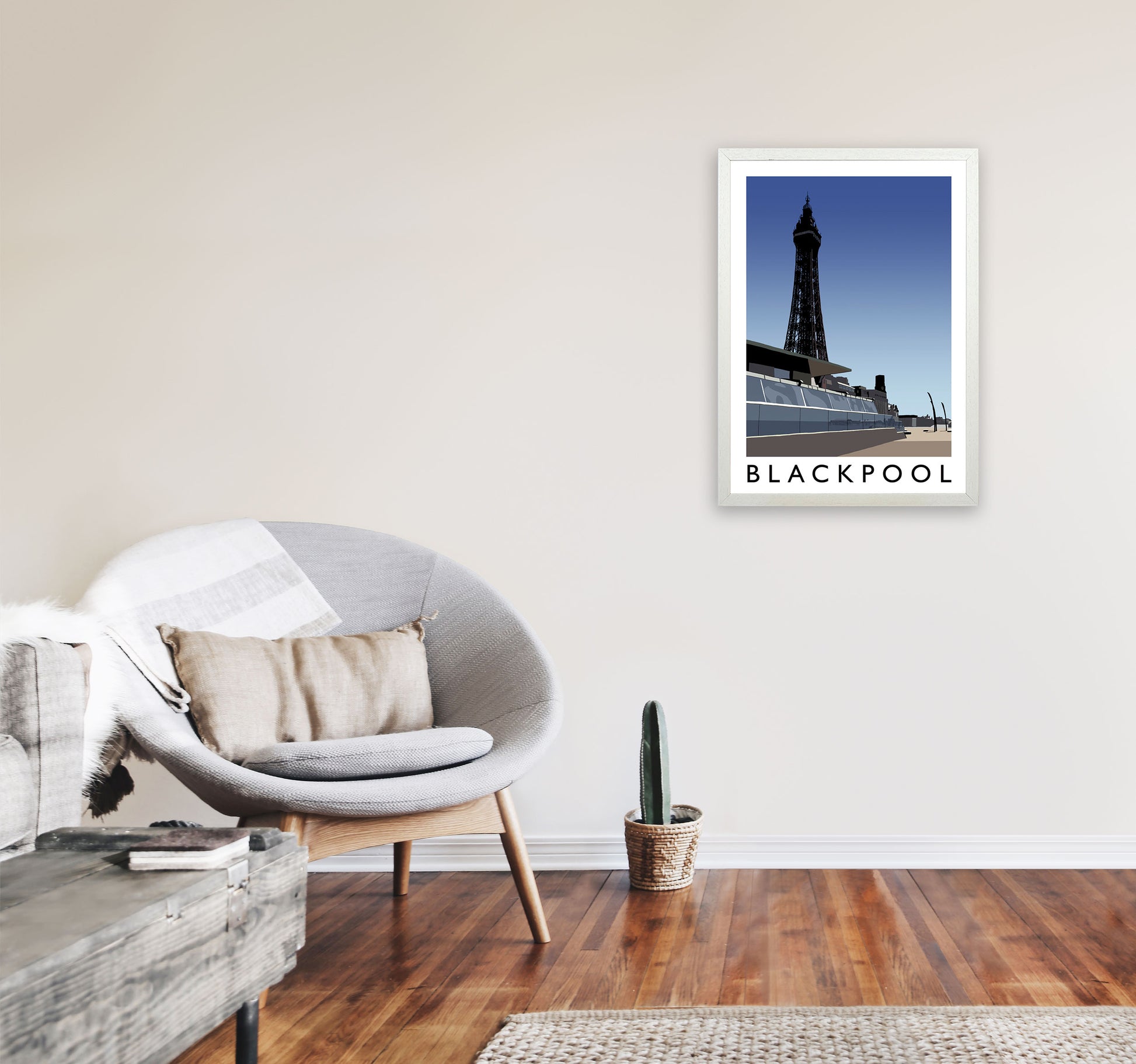Blackpool by Richard O'Neill A2 Oak Frame