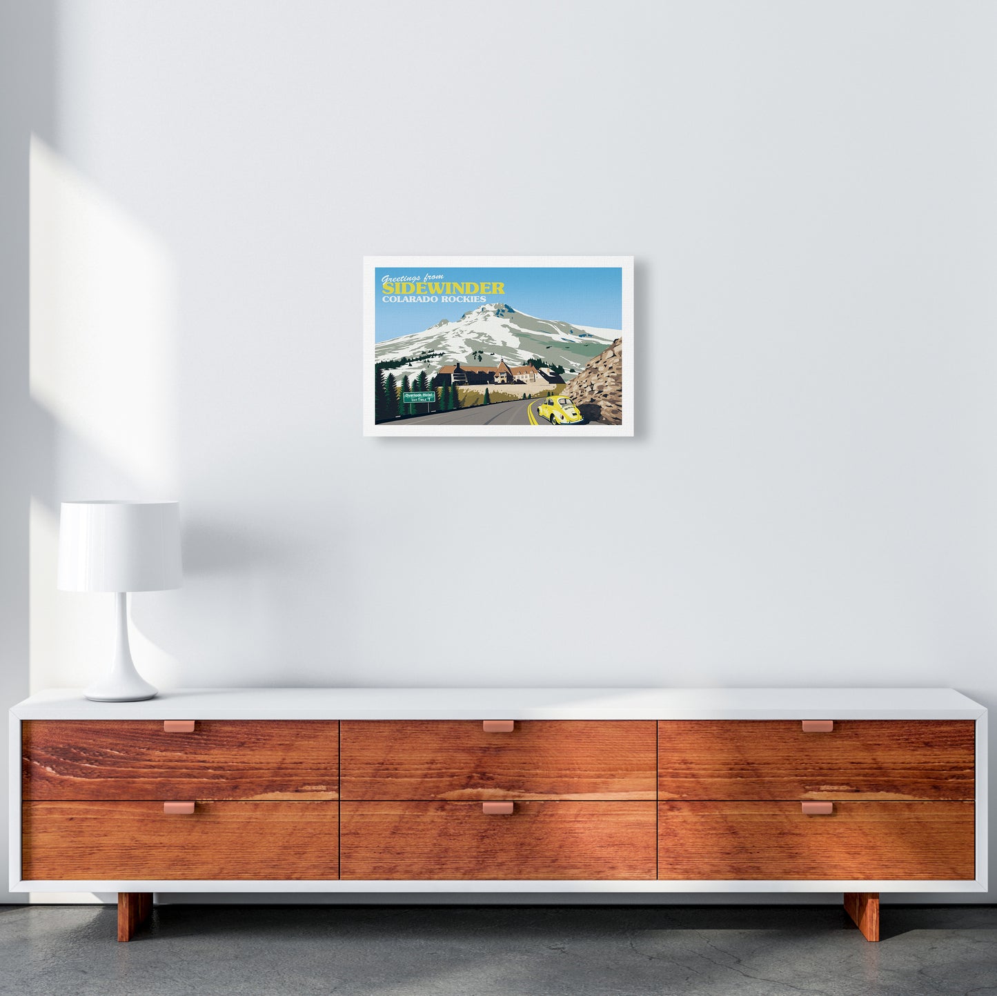 Overlook Hotel Art Print by Richard O'Neill A3 Canvas