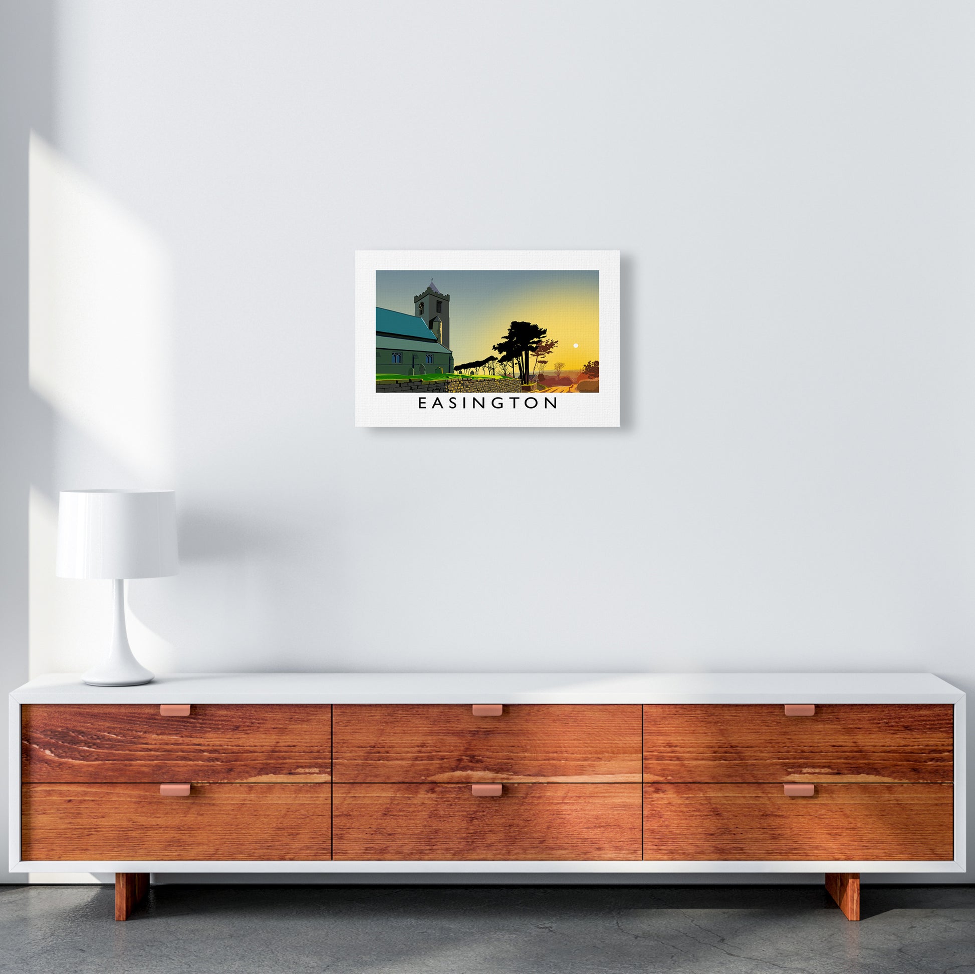 Easington Art Print by Richard O'Neill A3 Canvas