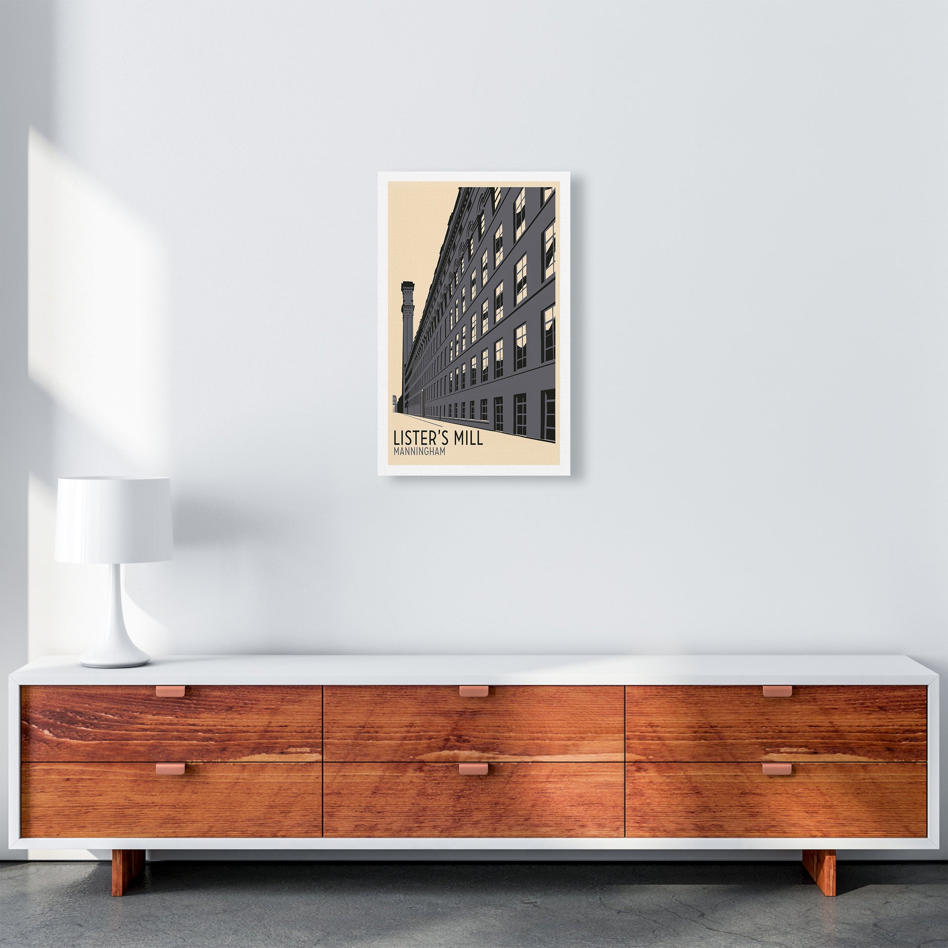 Lister's Mill, Manningham Travel Art Print by Richard O'Neill A3 Canvas