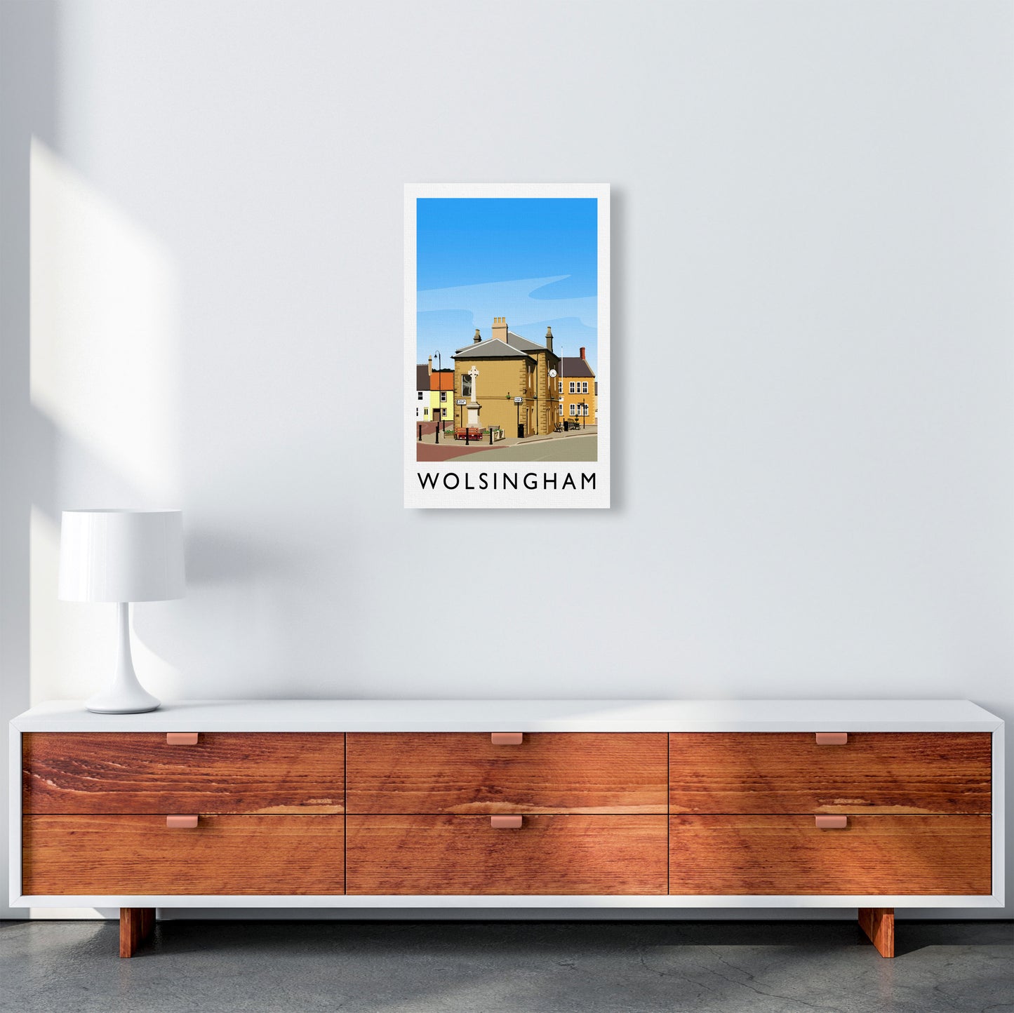 Wolsingham 2 portrait Travel Art Print by Richard O'Neill A3 Canvas