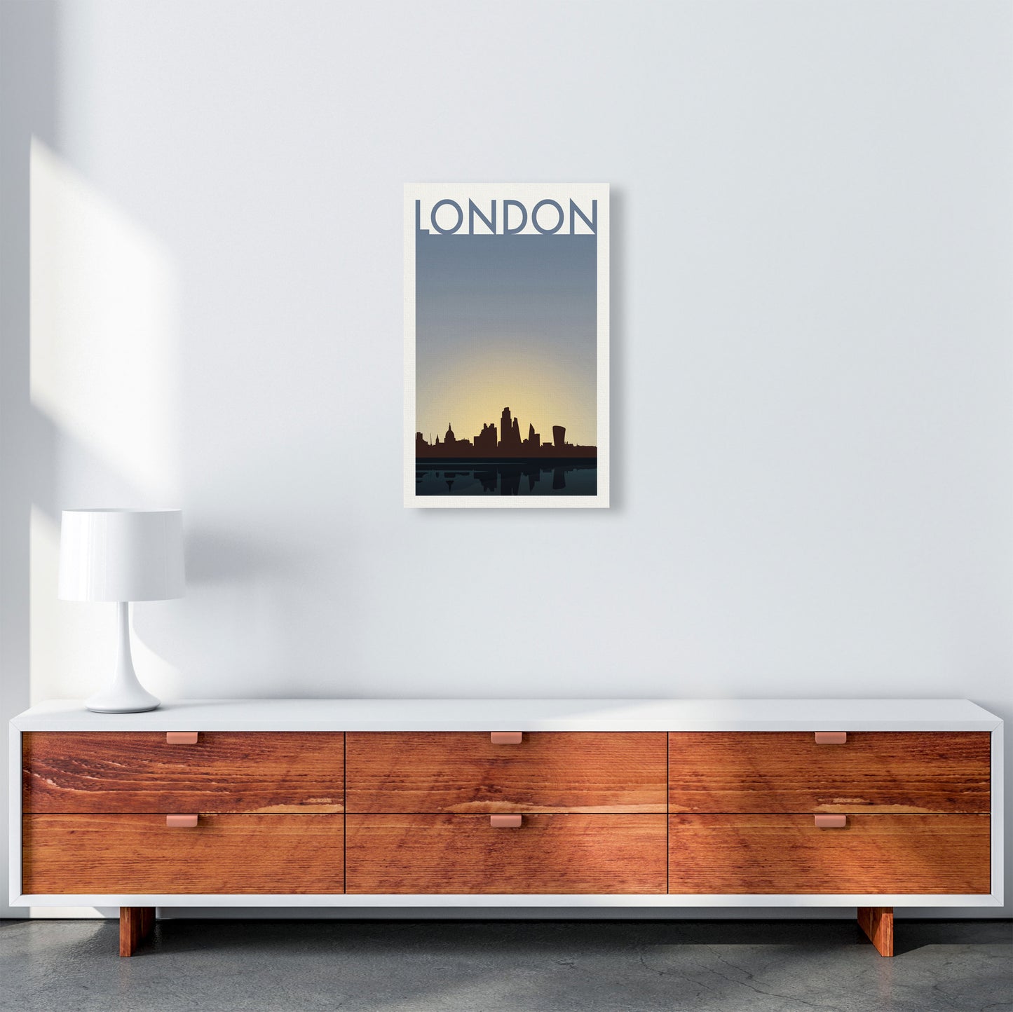 London 4 (Day) Travel Art Print by Richard O'Neill A3 Canvas