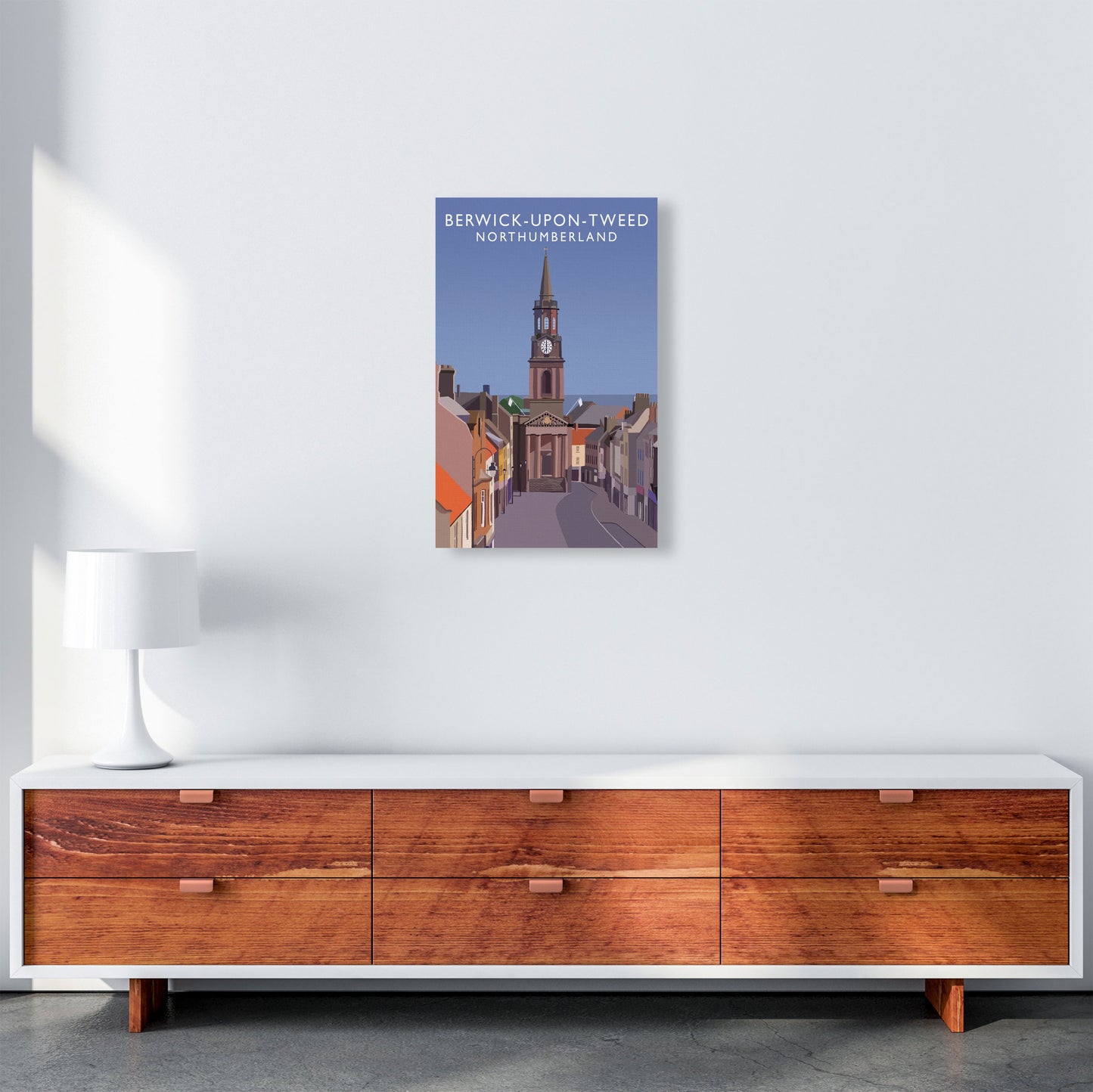 Berwick-Upon-Tweed Northumberland Art Print by Richard O'Neill A3 Canvas