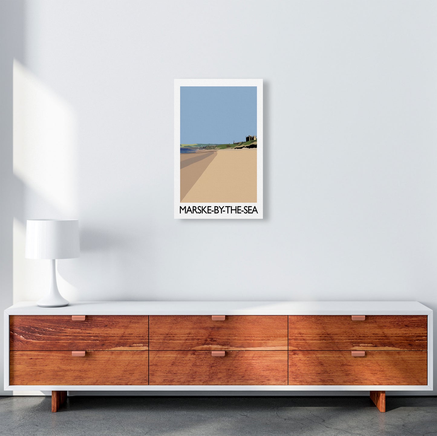 Marske-By-the-Sea Art Print by Richard O'Neill A3 Canvas