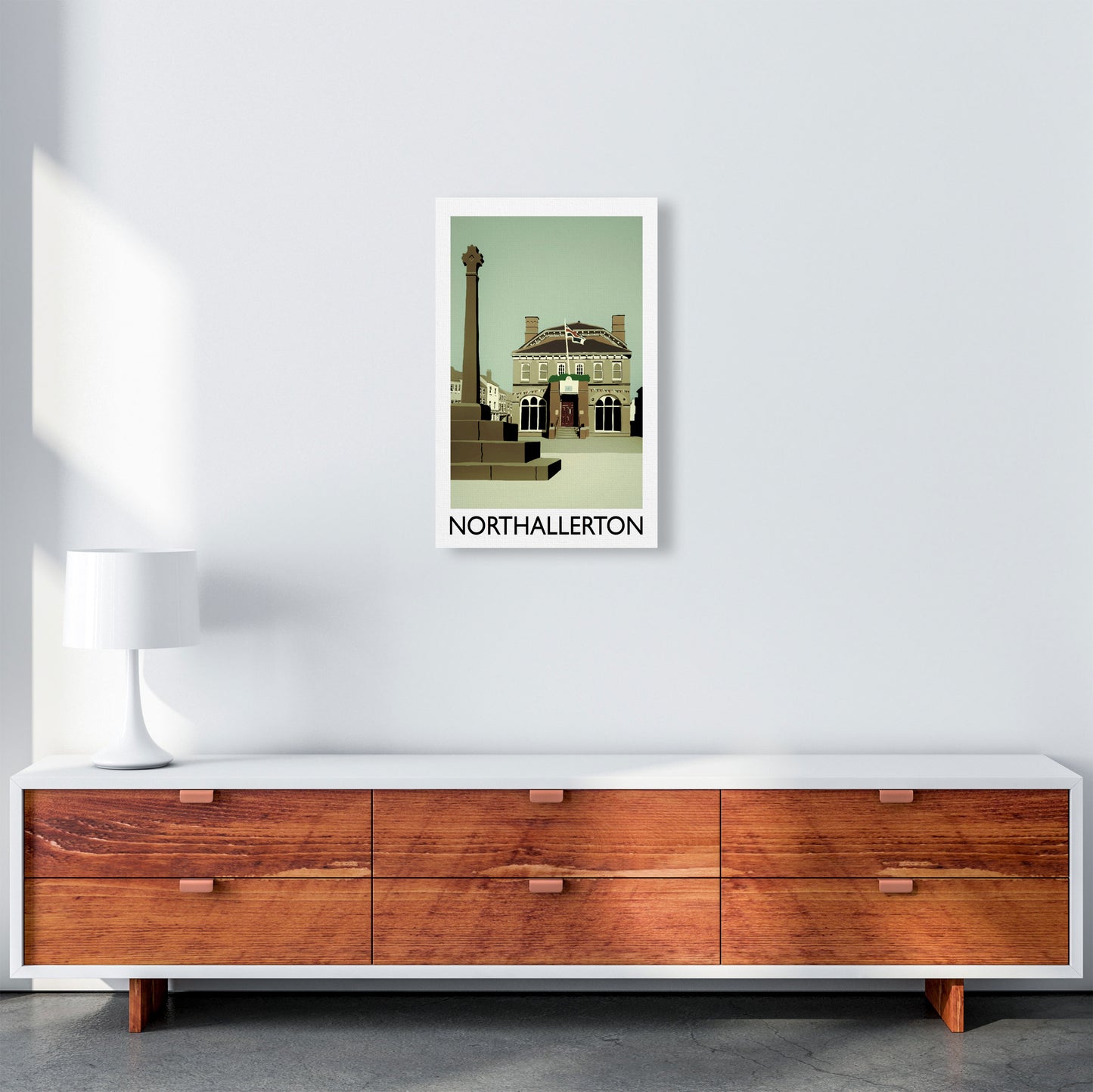 Northallerton Art Print by Richard O'Neill A3 Canvas