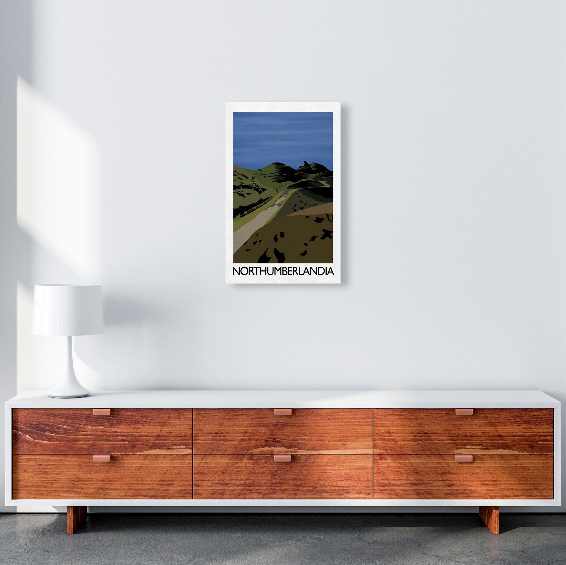 Northumberlandia Art Print by Richard O'Neill A3 Canvas