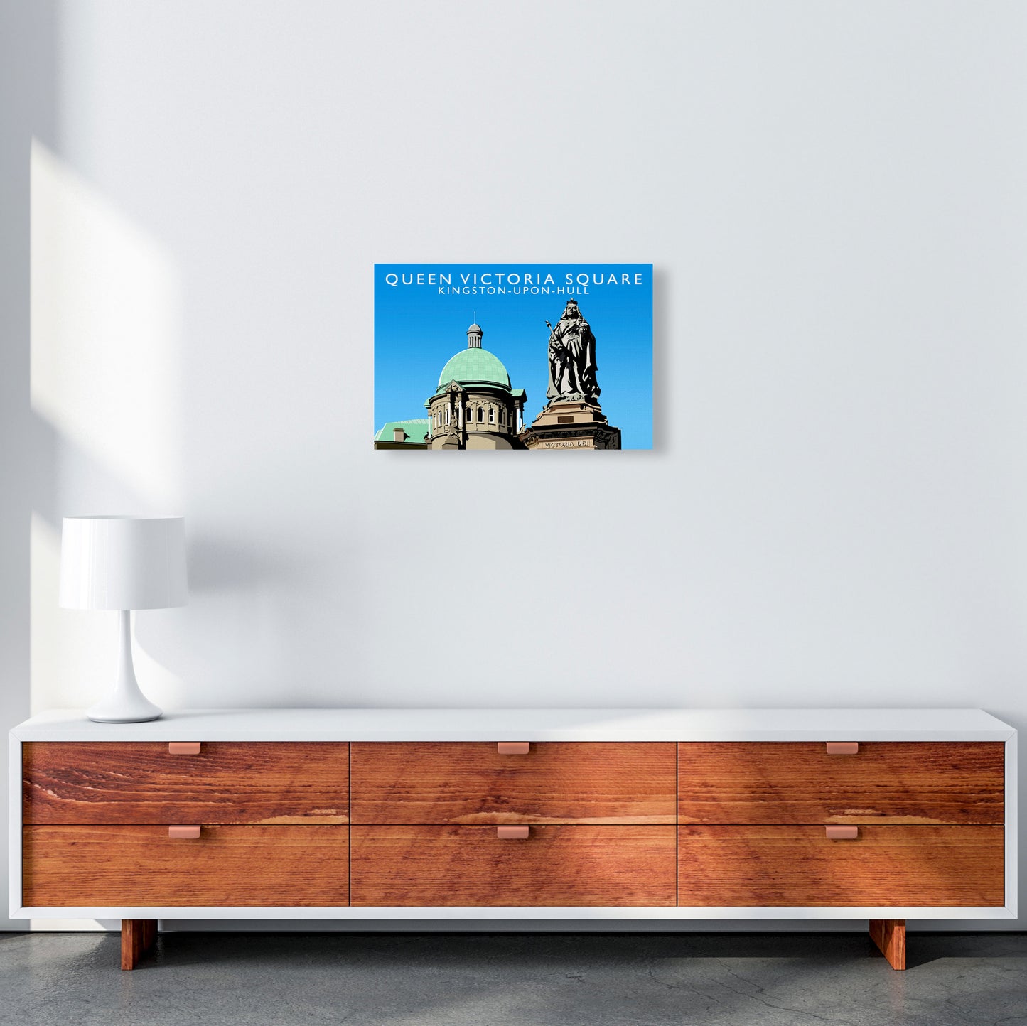 Queen Victoria Square Art Print by Richard O'Neill A3 Canvas