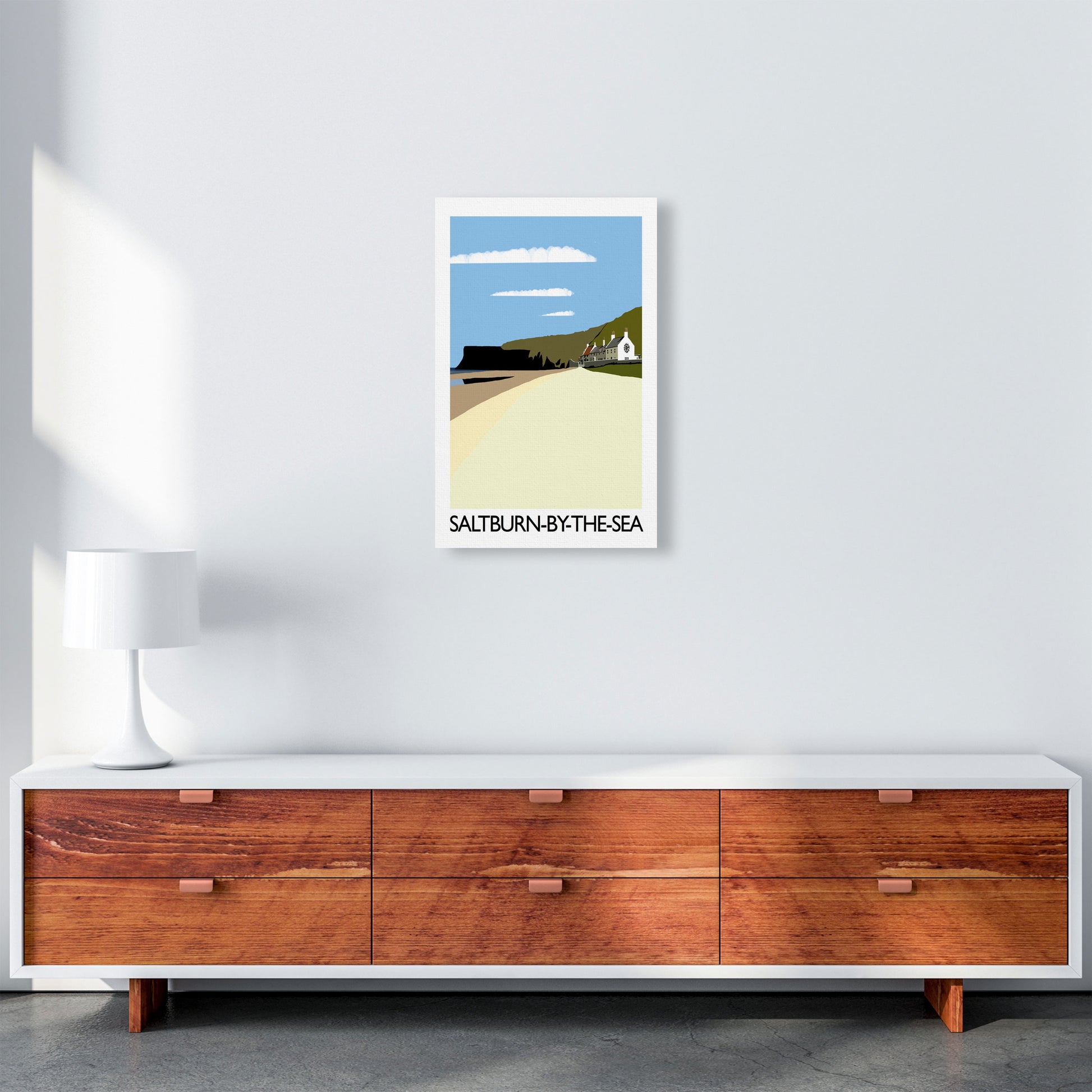 Saltburn-By-The-Sea Art Print by Richard O'Neill A3 Canvas
