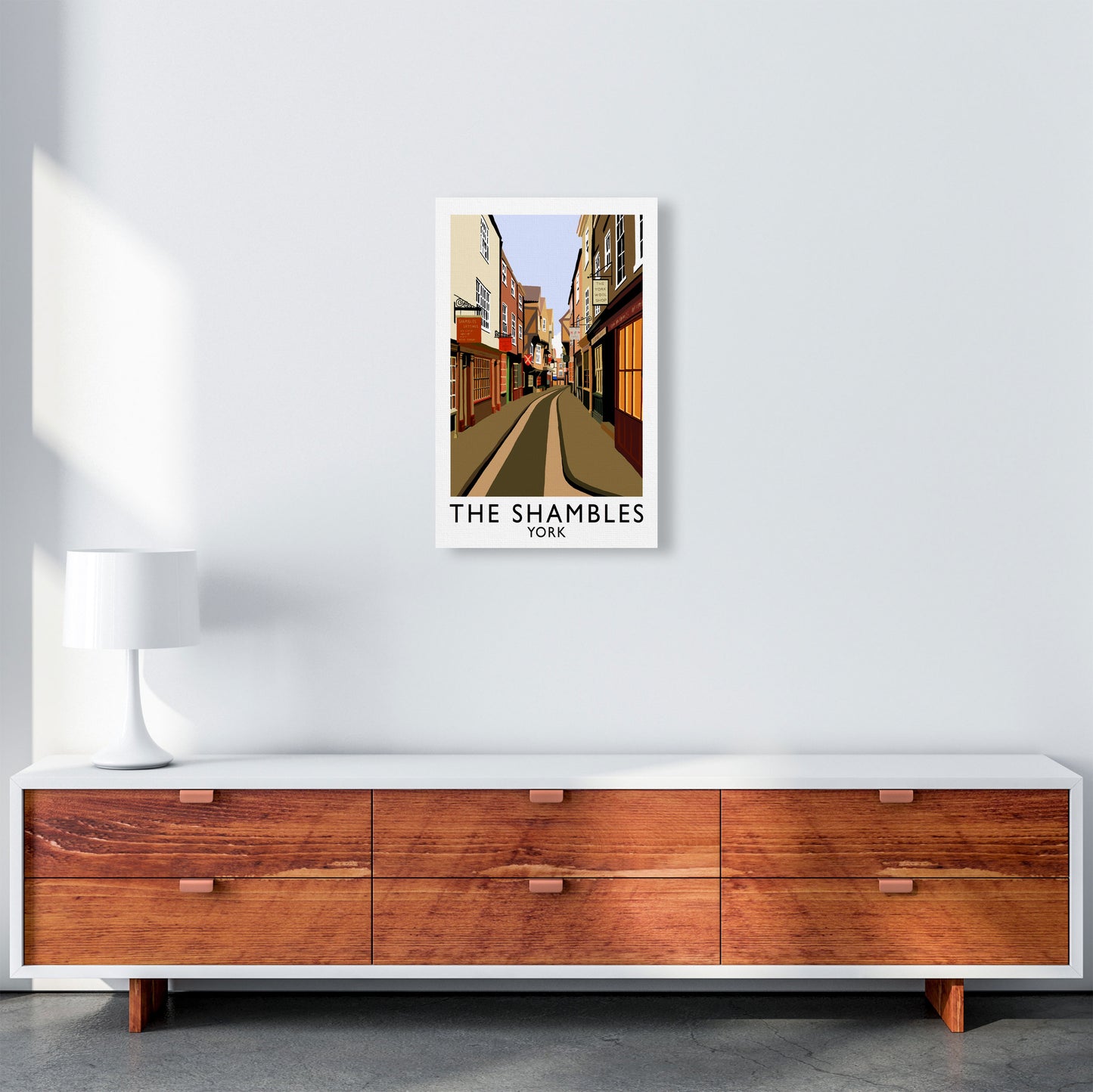 The Shambles York Framed Digital Art Print by Richard O'Neill A3 Canvas