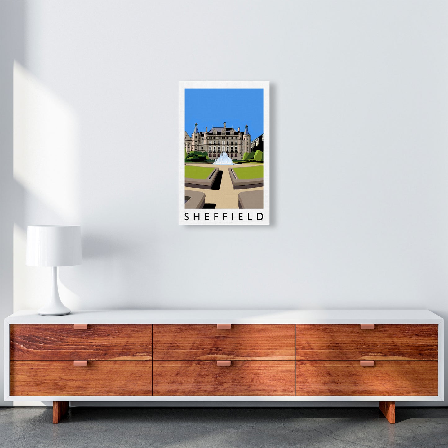 Sheffield Art Print by Richard O'Neill A3 Canvas