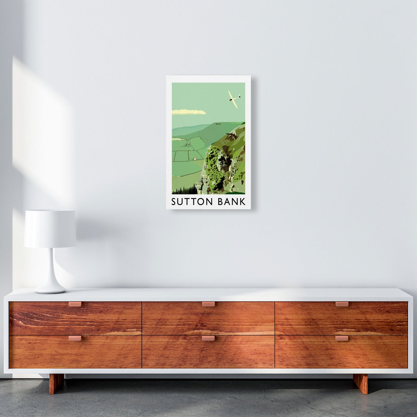 Sutton Bank Art Print by Richard O'Neill A3 Canvas