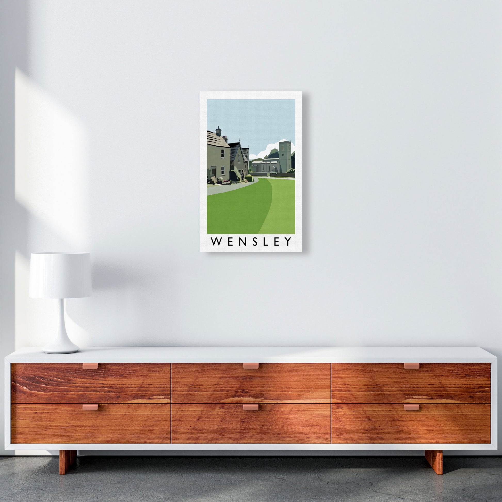 Wensley Art Print by Richard O'Neill A3 Canvas