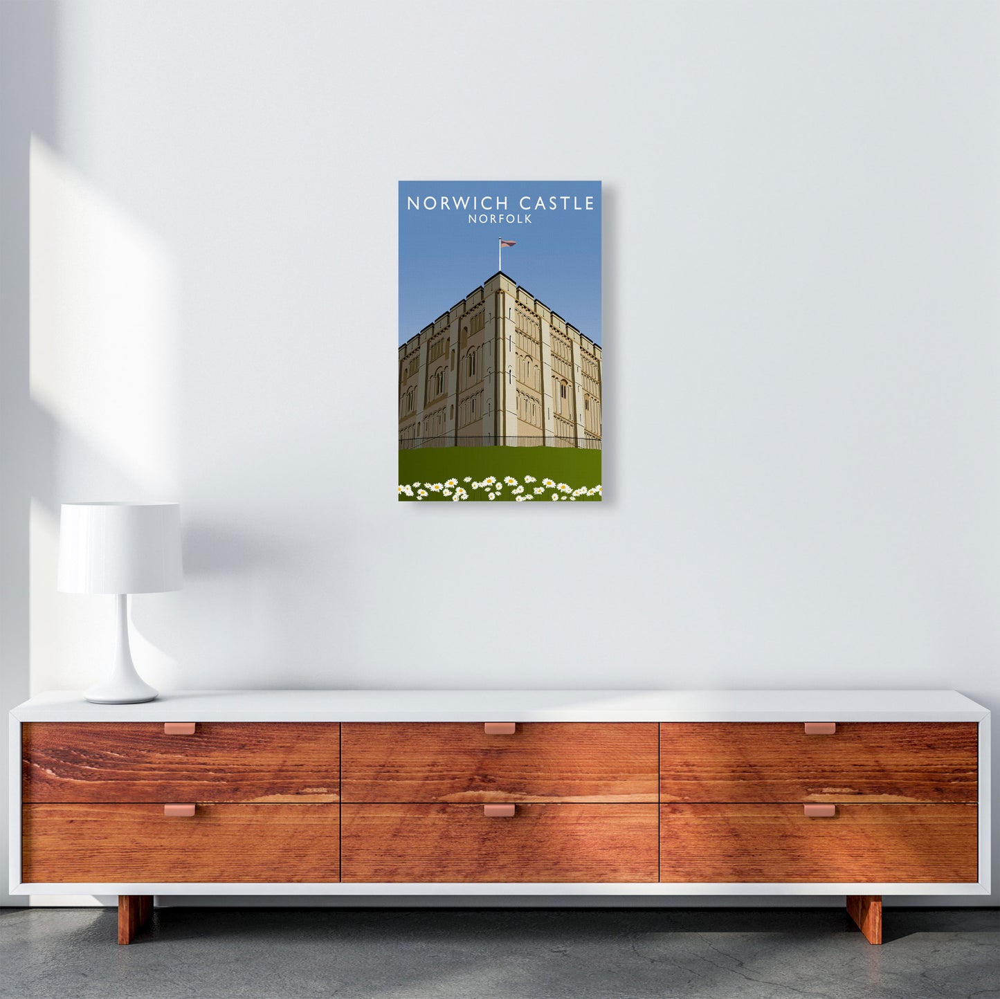 Norwich Castle by Richard O'Neill A3 Canvas