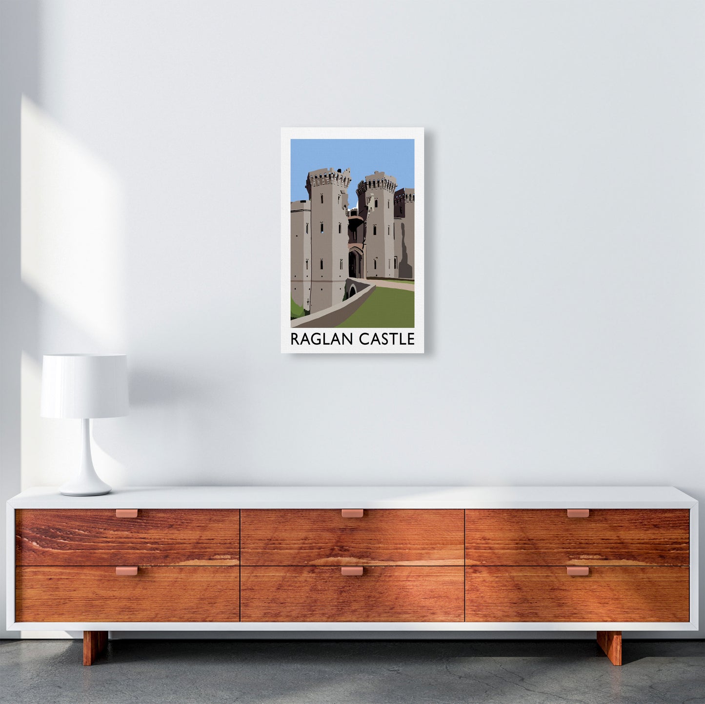 Raglan Castle by Richard O'Neill A3 Canvas