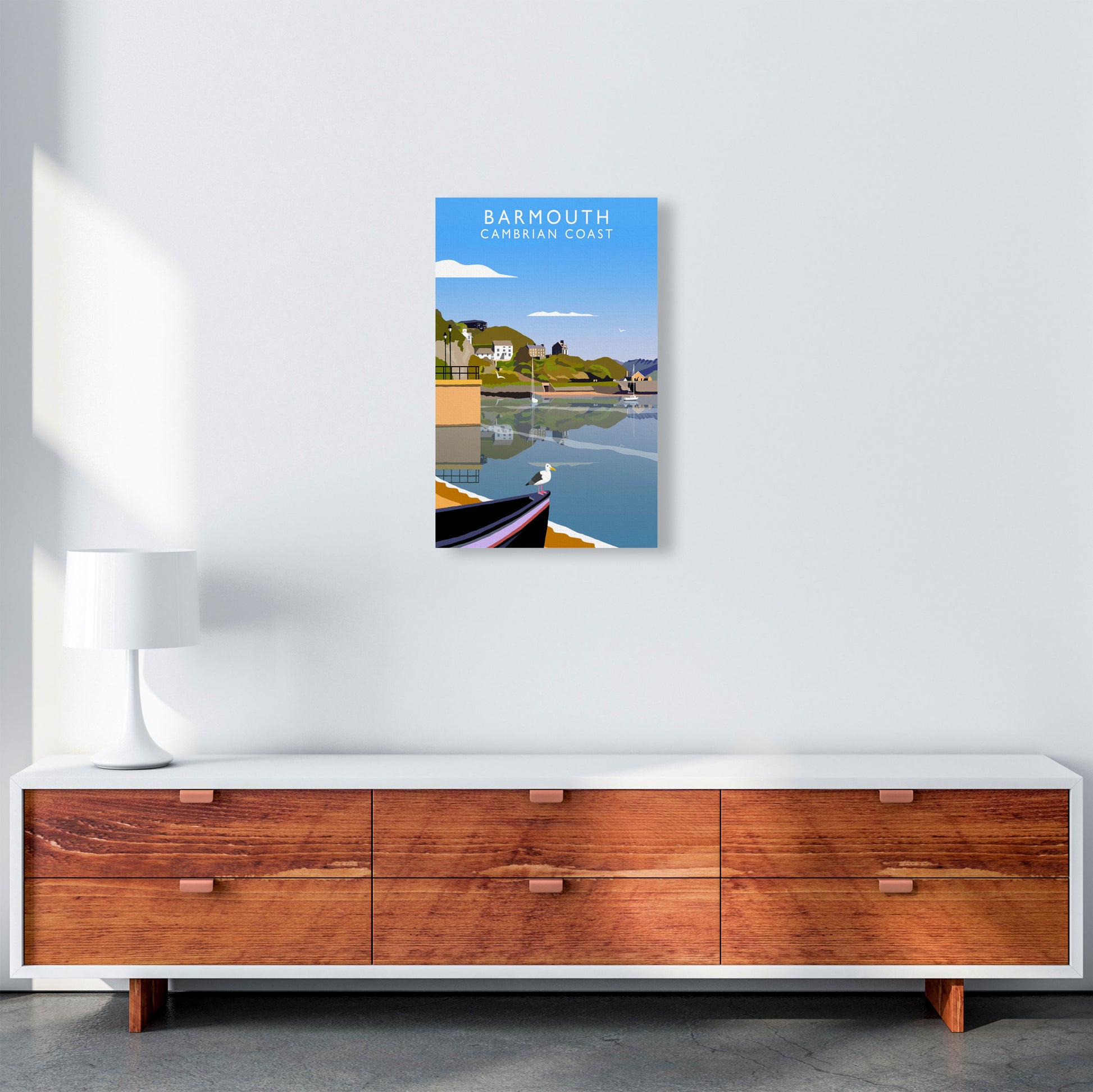 Barmouth Portrait by Richard O'Neill A3 Canvas