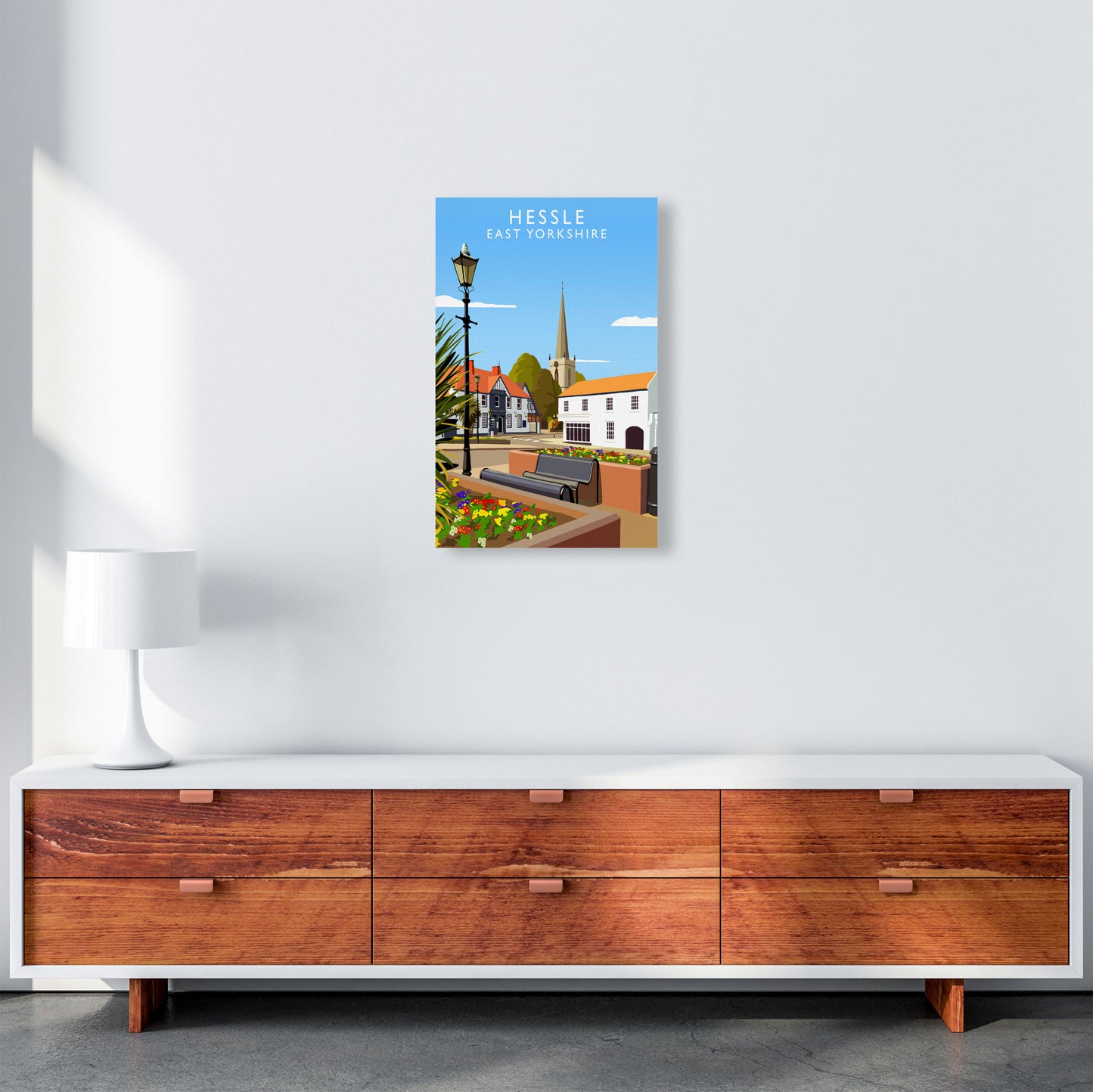 Hessle East Yorkshire Art Print by Richard O'Neill A3 Canvas
