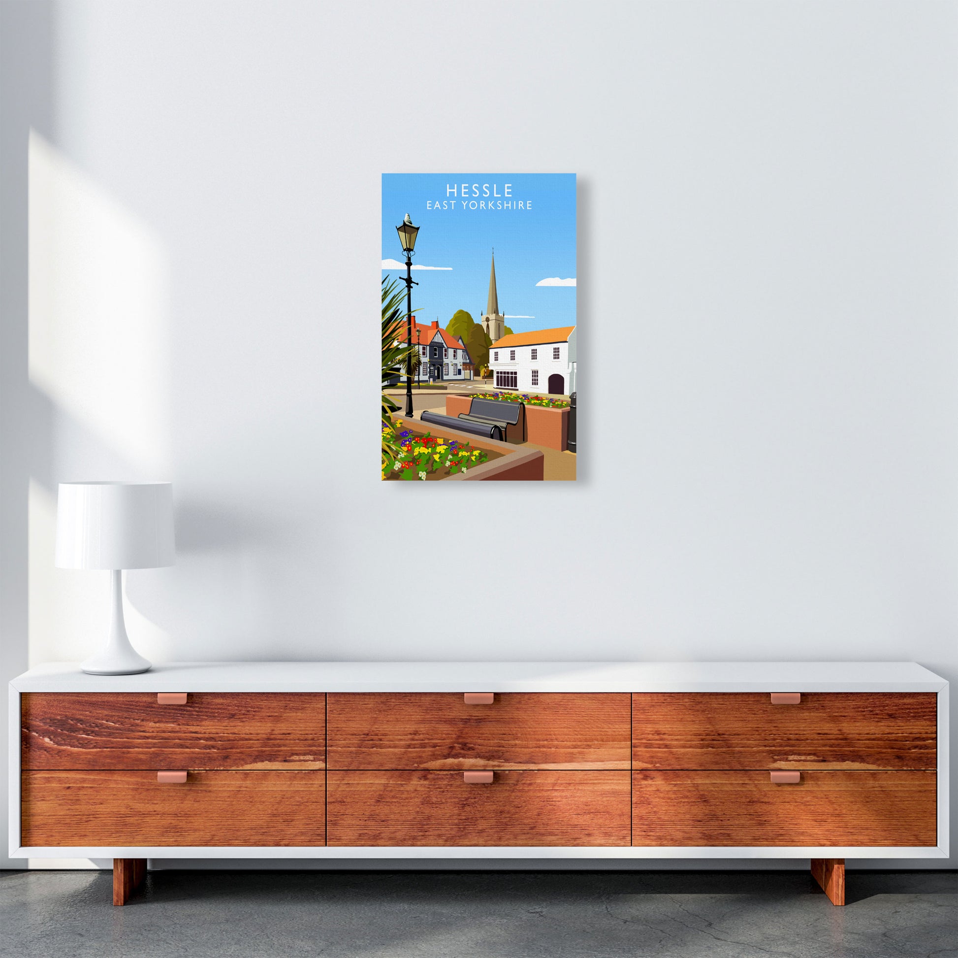 Hessle East Yorkshire Art Print by Richard O'Neill A3 Canvas